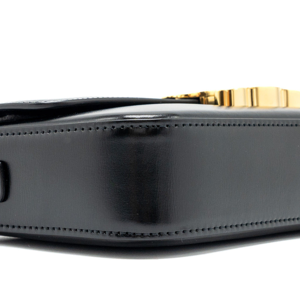 celine-triomphe-shoulder-bag-calfskin-black-ghw-1
