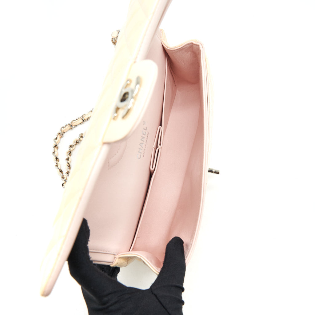 chanel-patent-leather-medium-classic-double-flap-bag-light-pink-shw