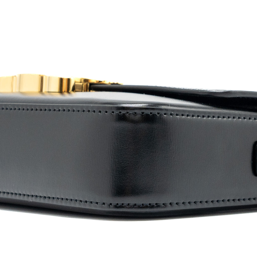 celine-triomphe-shoulder-bag-calfskin-black-ghw-1