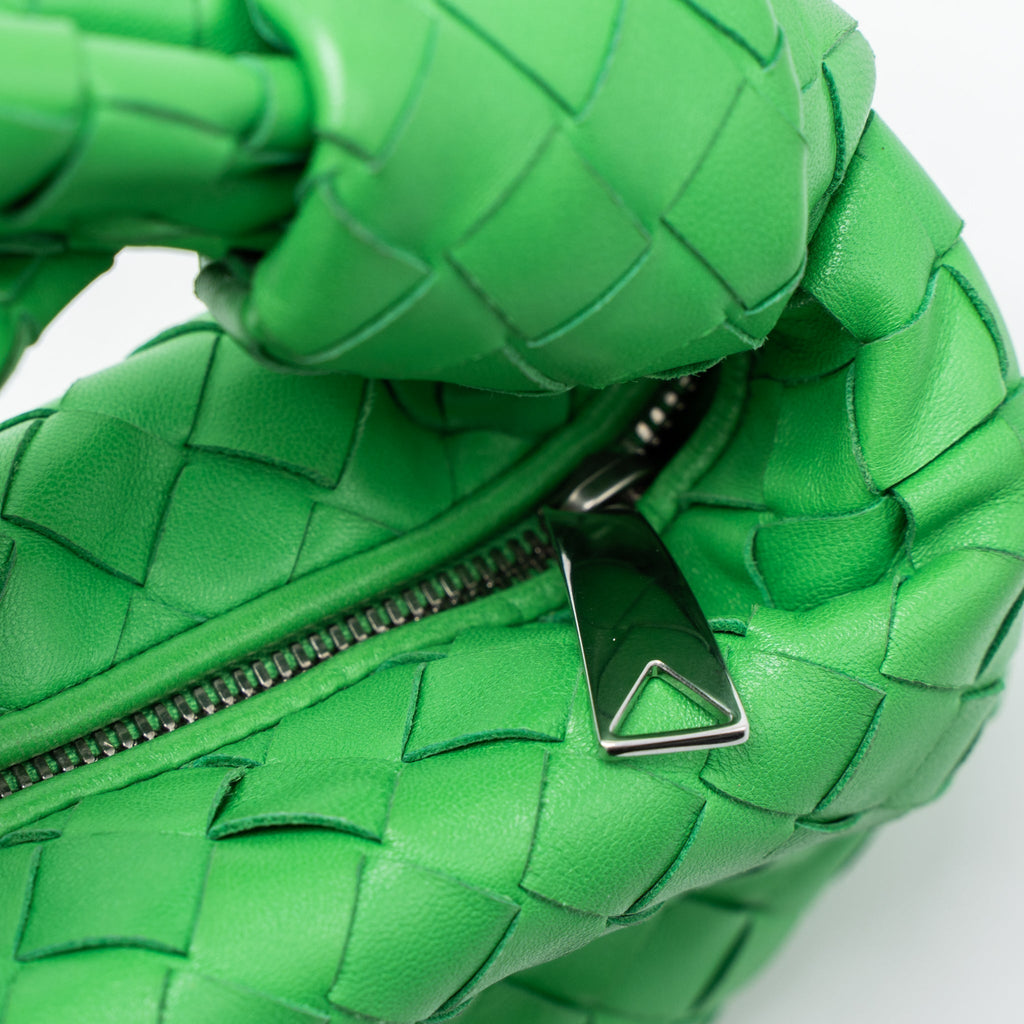 bottega-veneta-mini-jodie-lambskin-green-shw