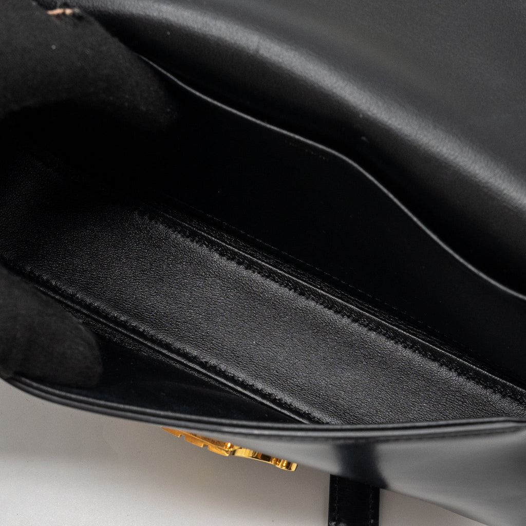 celine-triomphe-shoulder-bag-shiny-calfskin-black-ghw