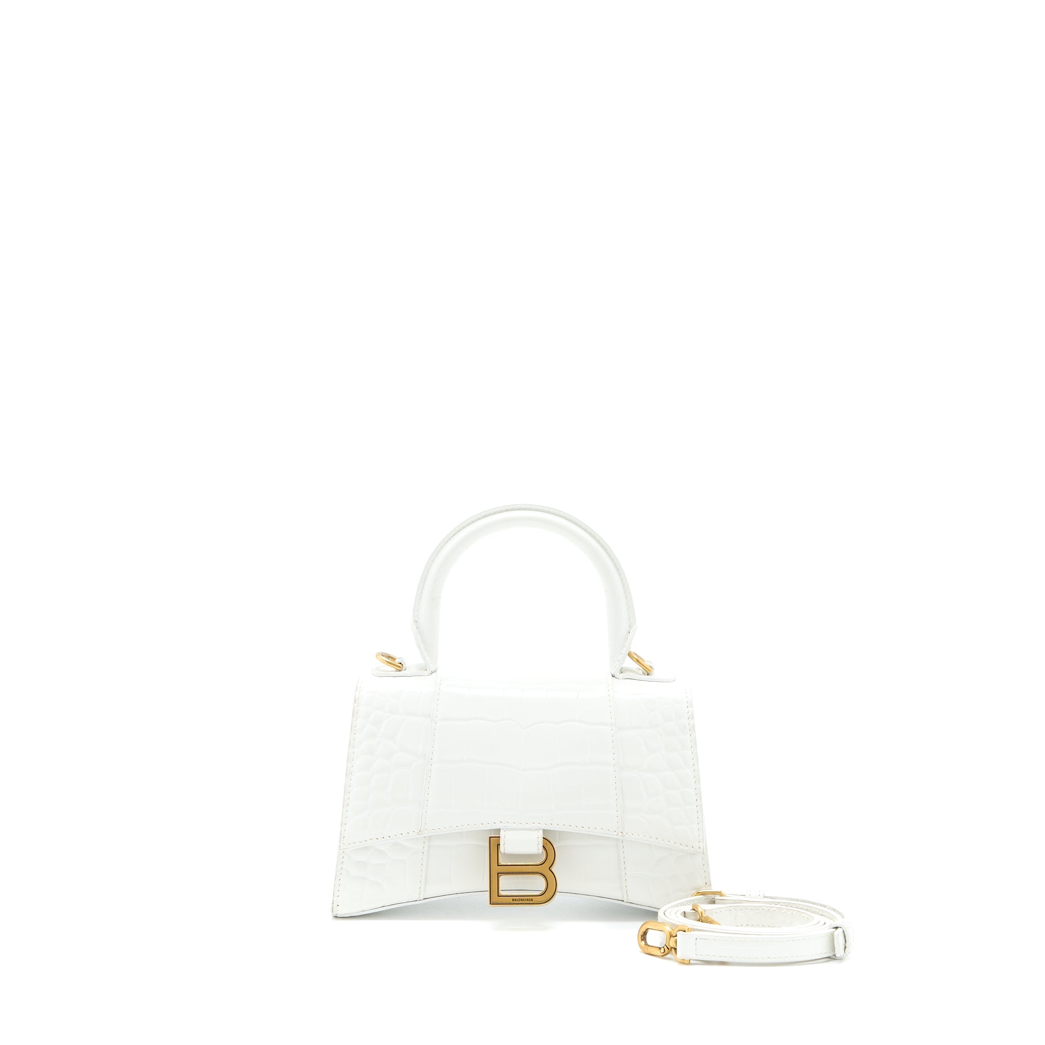 balenciaga-hourglass-xs-croc-embossed-calfskin-white-ghw