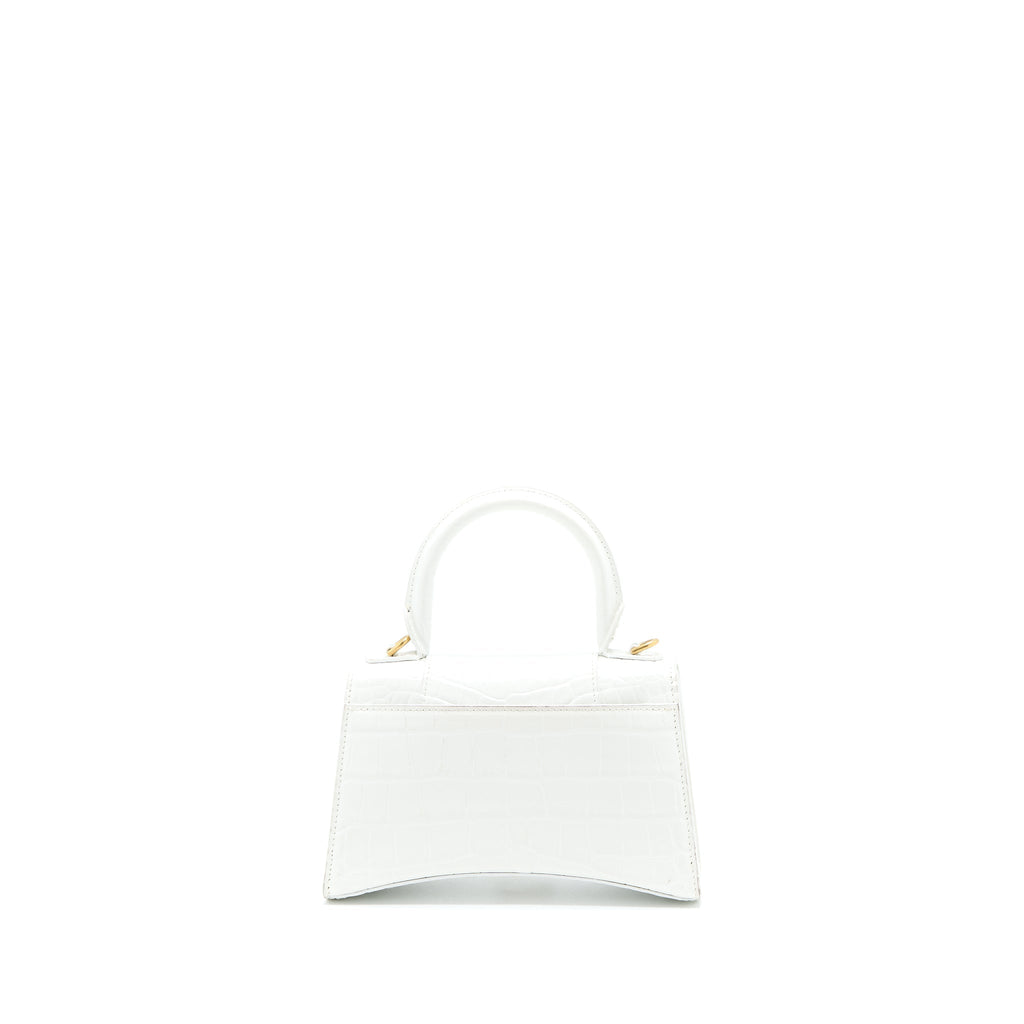balenciaga-hourglass-xs-croc-embossed-calfskin-white-ghw