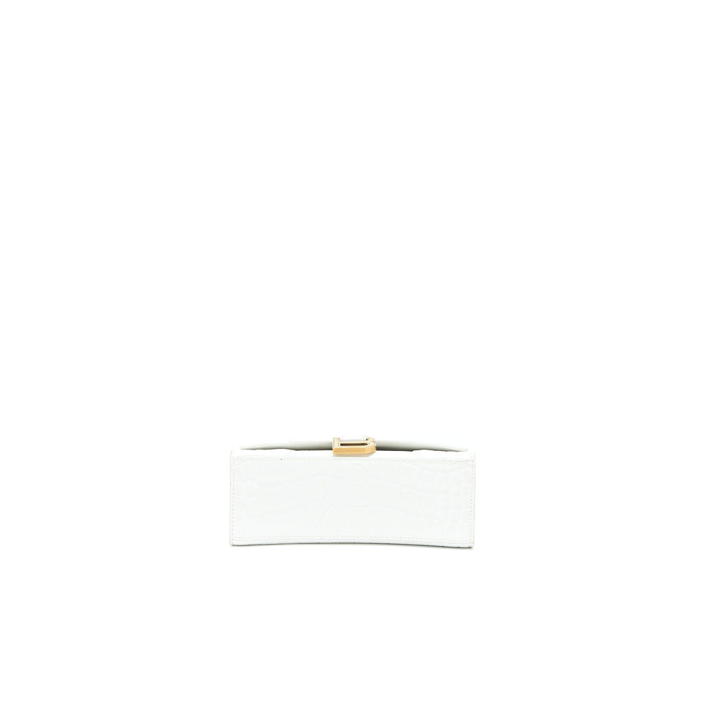balenciaga-hourglass-xs-croc-embossed-calfskin-white-ghw