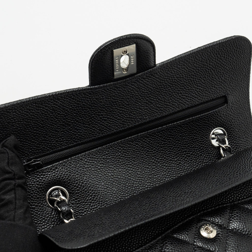 chanel-small-classic-double-flap-bag-caviar-black-shwmicrochip-2
