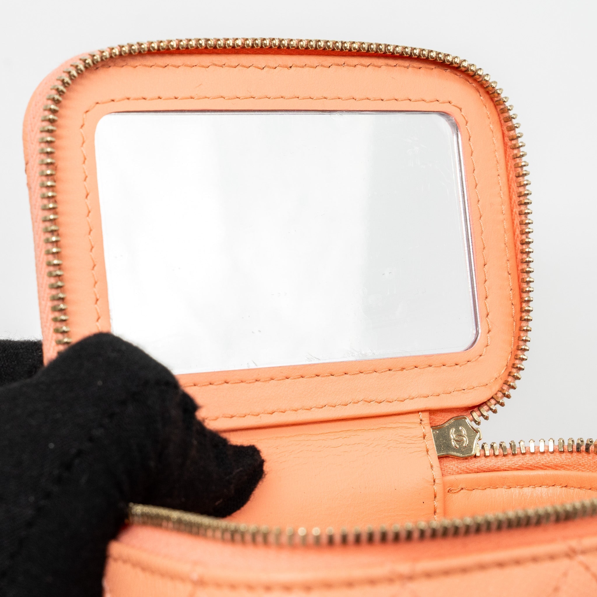 chanel-mini-vanity-with-chains-caviar-orange-pink-lghwmicrochip