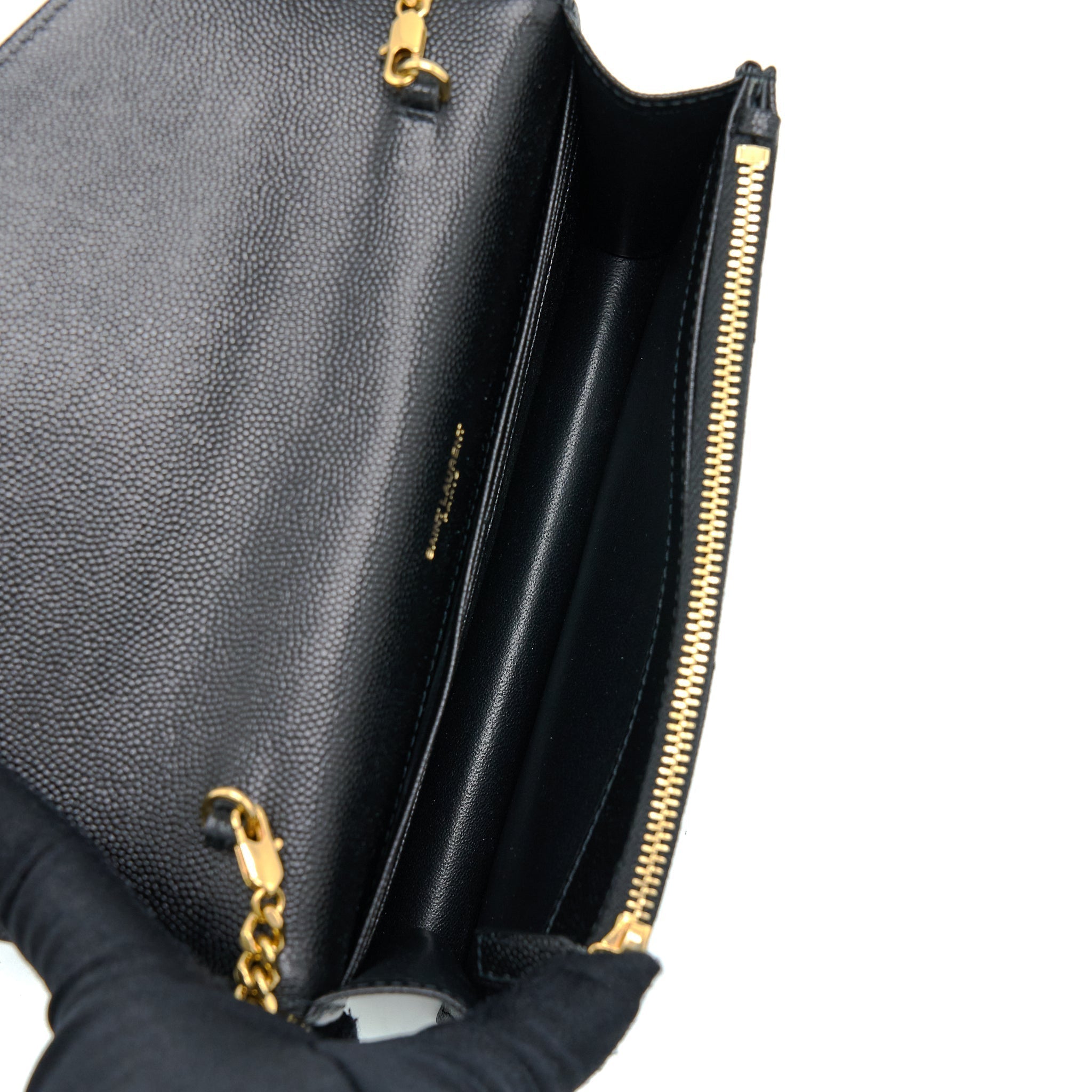 saint-laurent-ysl-envelop-chain-wallet-black-ghw