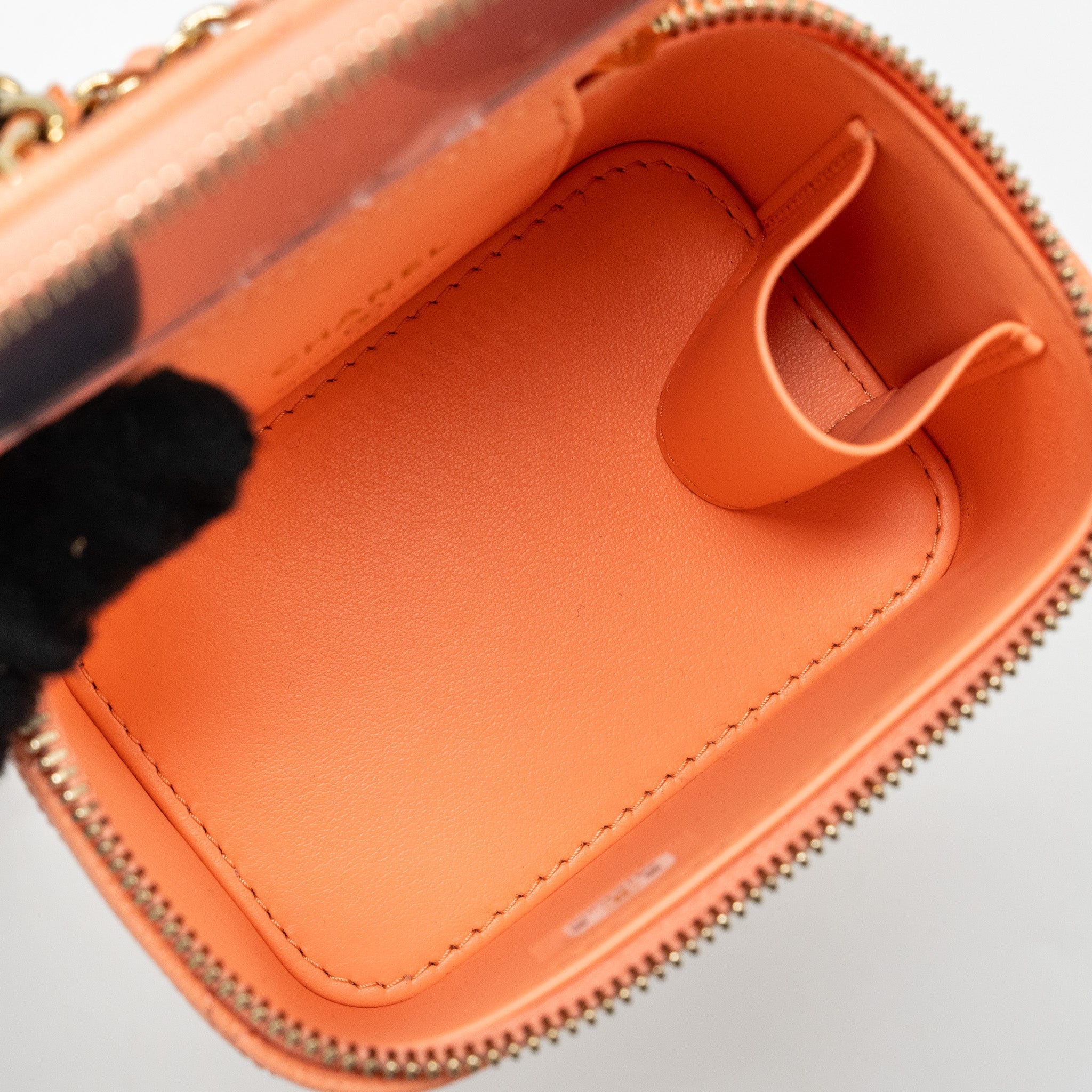chanel-mini-vanity-with-chains-caviar-orange-pink-lghwmicrochip