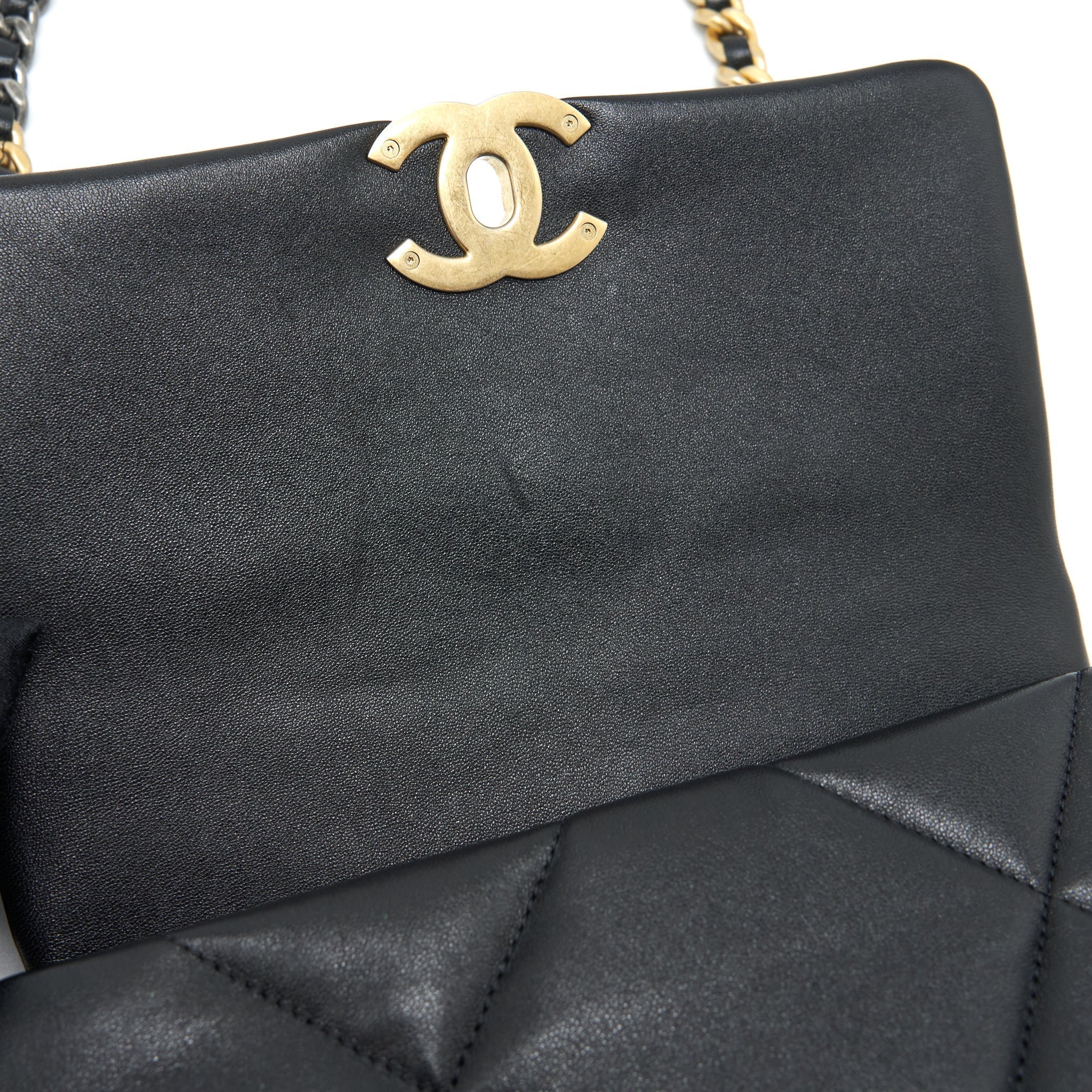 chanel-small-19-bag-lambskin-black-with-gold-and-silver-hardware