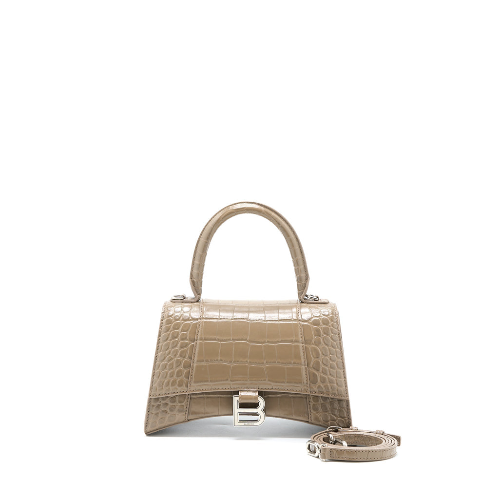 balenciaga-small-hourglass-bag-cro-embossed-calfskin-dark-beige-shw