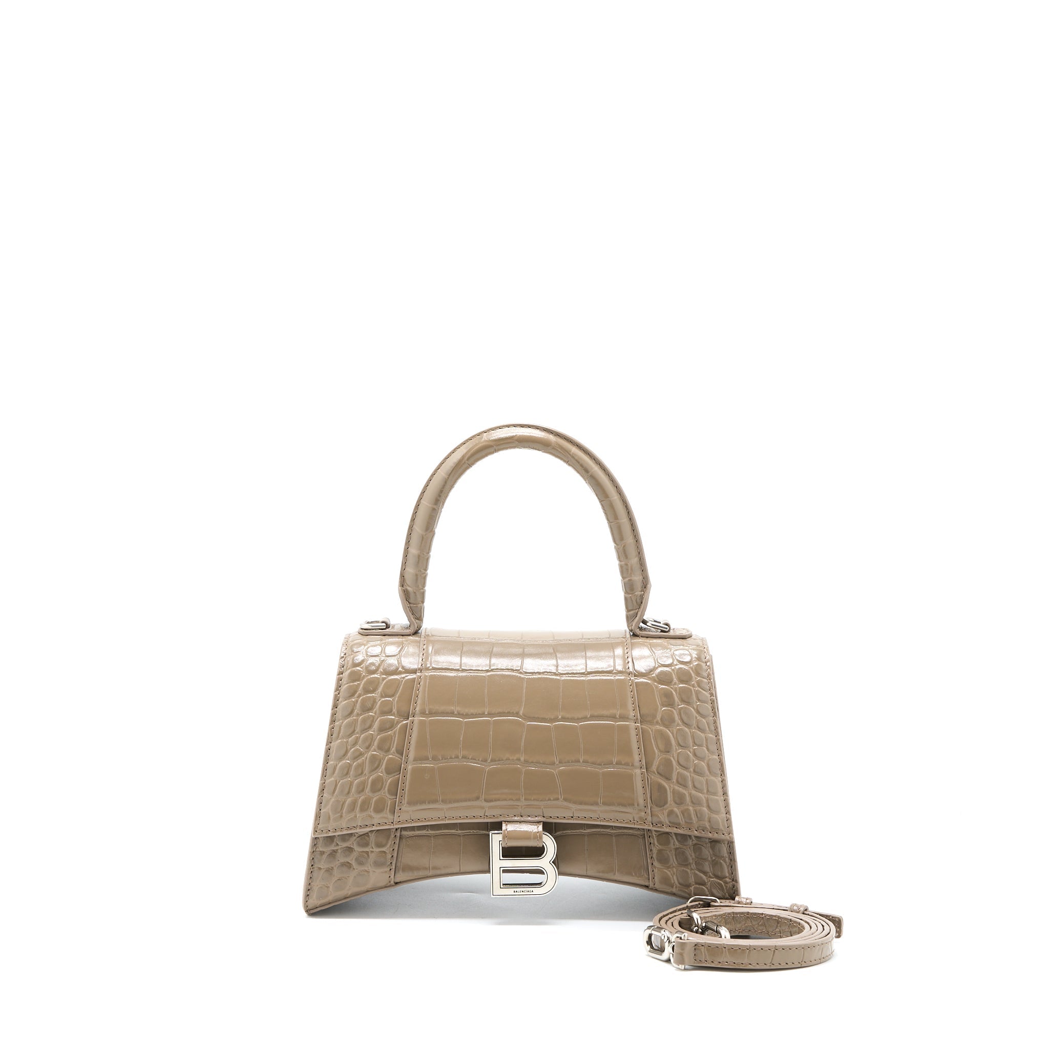balenciaga-small-hourglass-bag-cro-embossed-calfskin-dark-beige-shw
