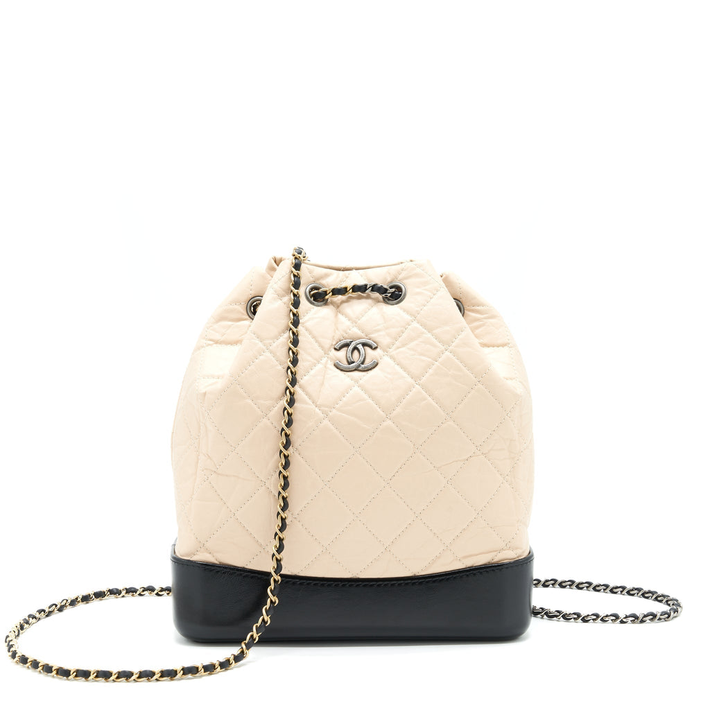chanel-gabrielle-backpack-beige-black