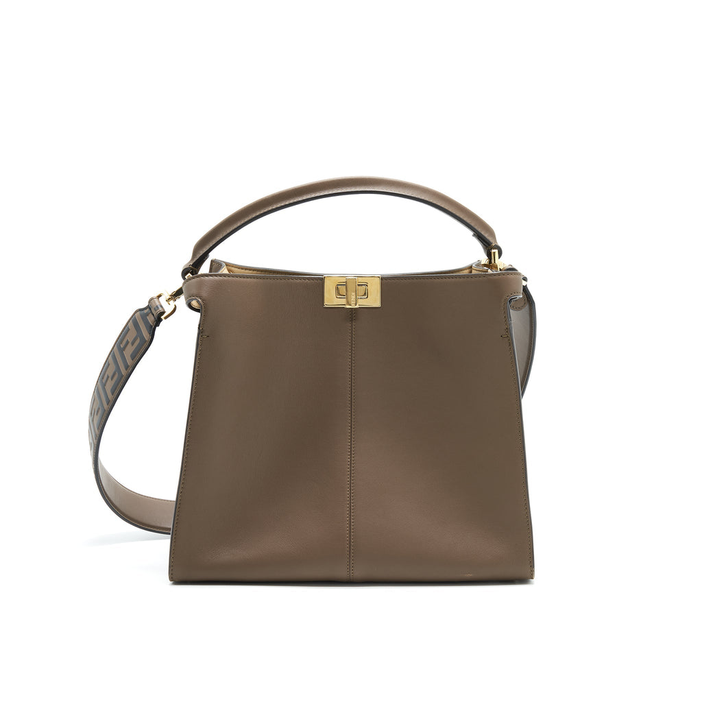 fendi-peekaboo-x-lite-medium-brown-with-an-extra-shoulder-strap