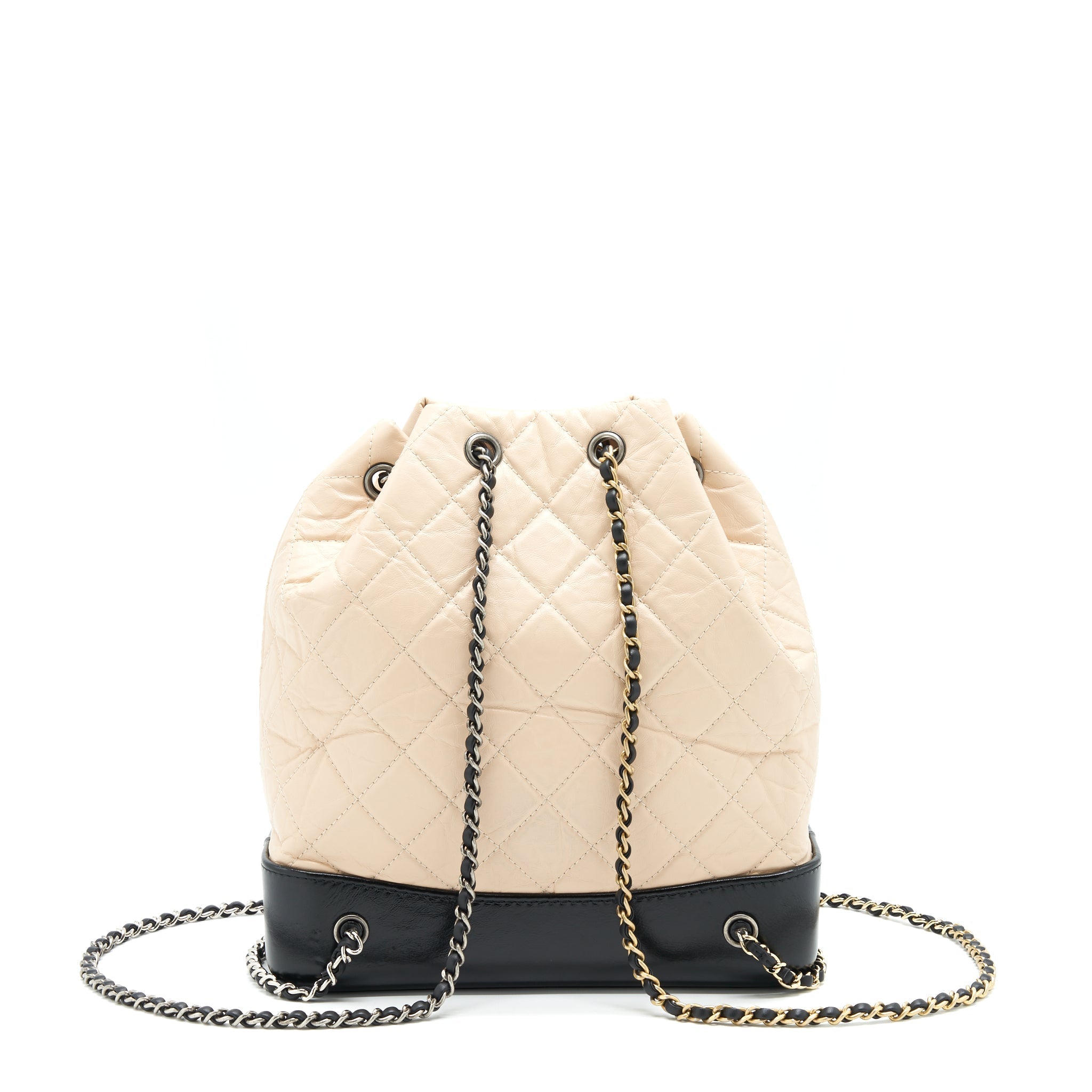 chanel-gabrielle-backpack-beige-black