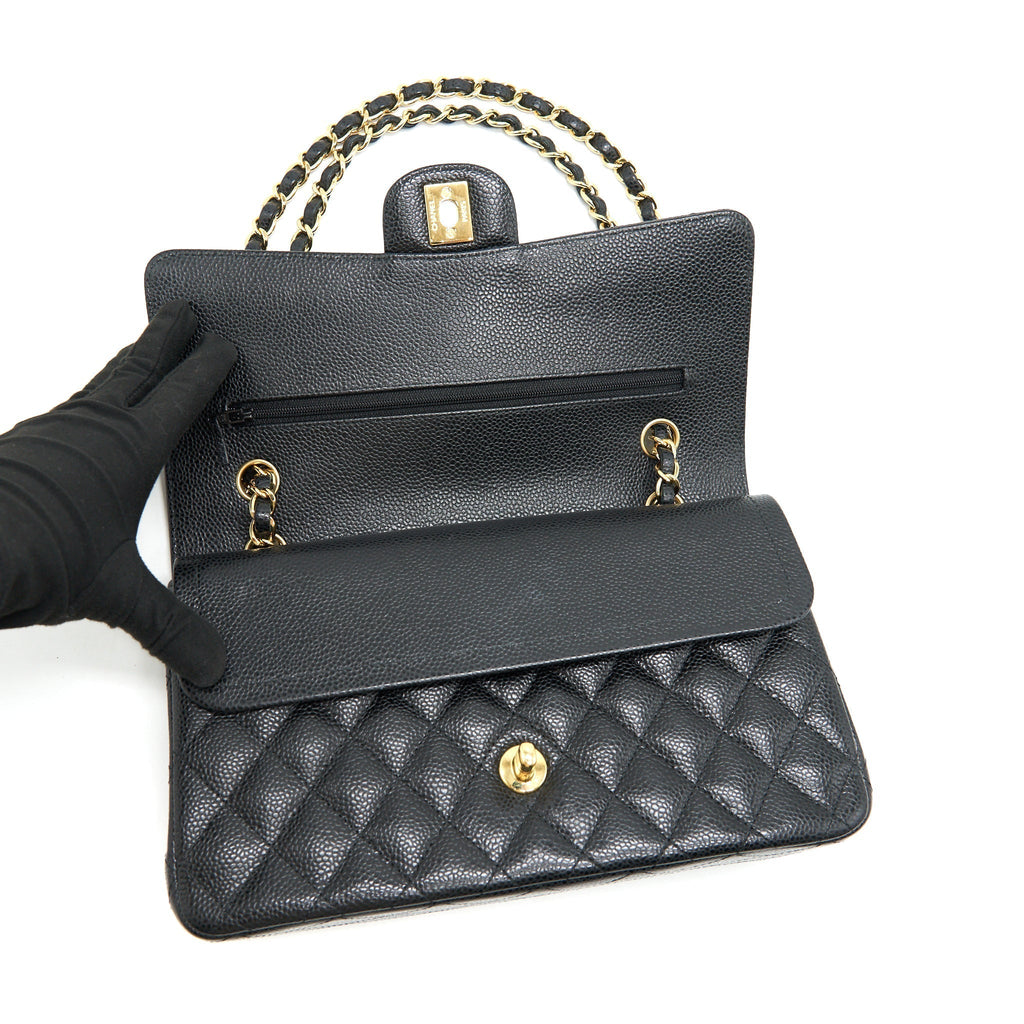 chanel-medium-classic-double-flap-bag-caviar-black-ghw-serial-26