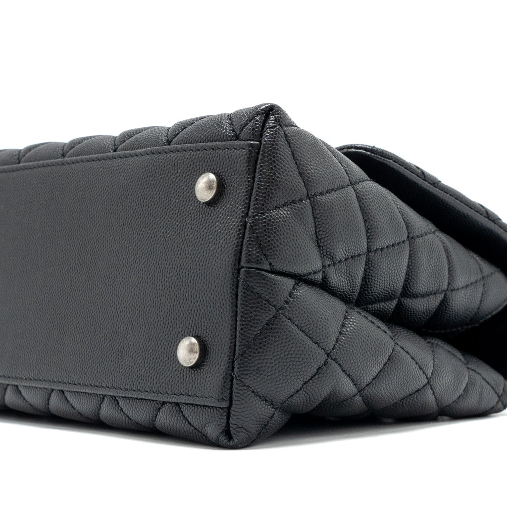 chanel-medium-coco-handle-lizard-embossed-handle-caviar-black-ruthenium-hardware