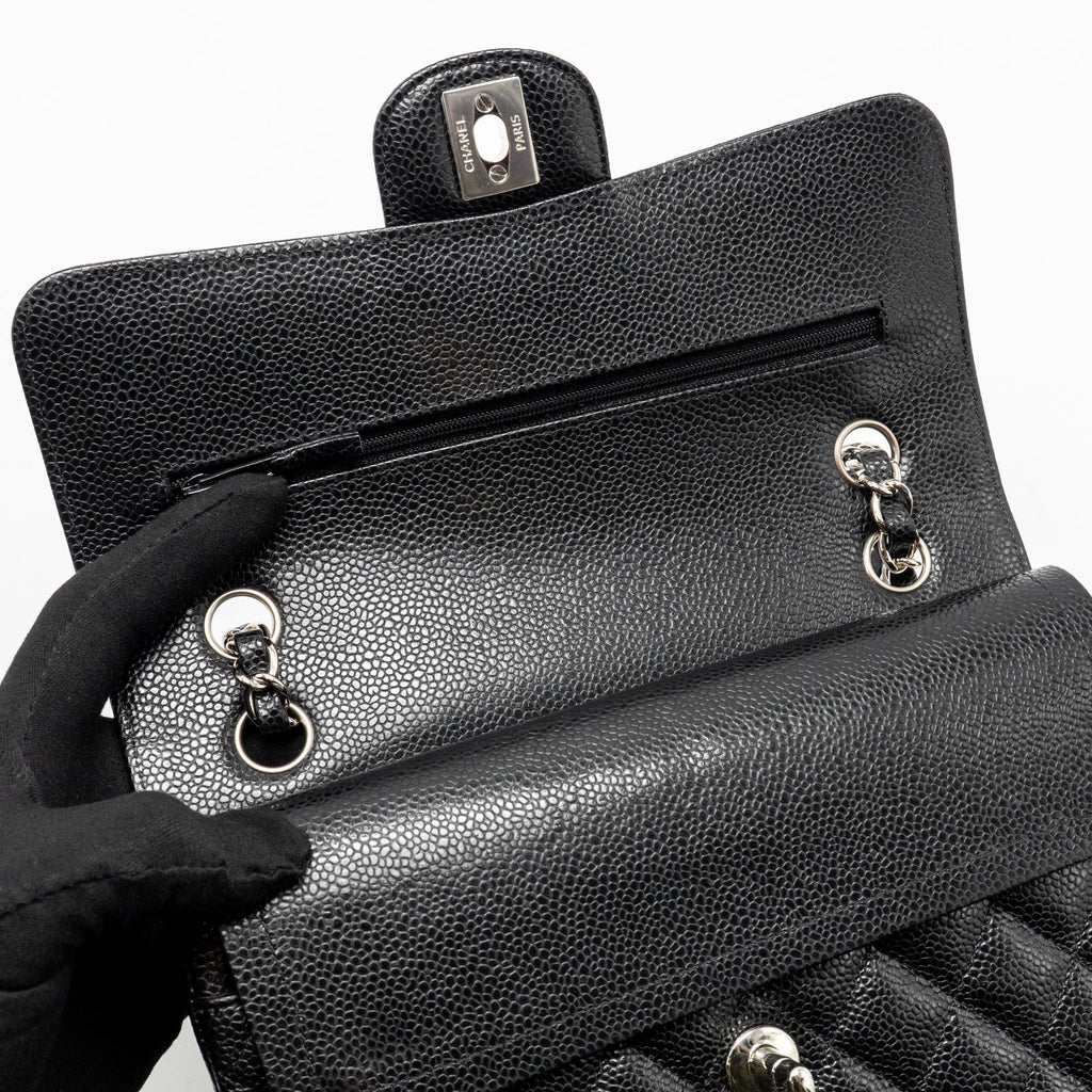 chanel-small-classic-double-flap-bag-caviar-black-shw-1