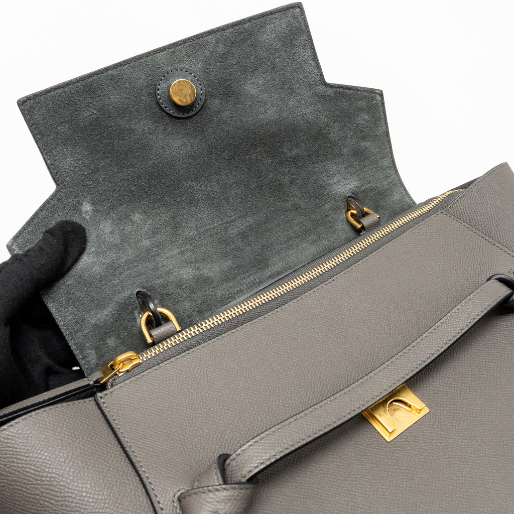 celine-mini-belt-bag-grained-calfskin-grey-ghw-1