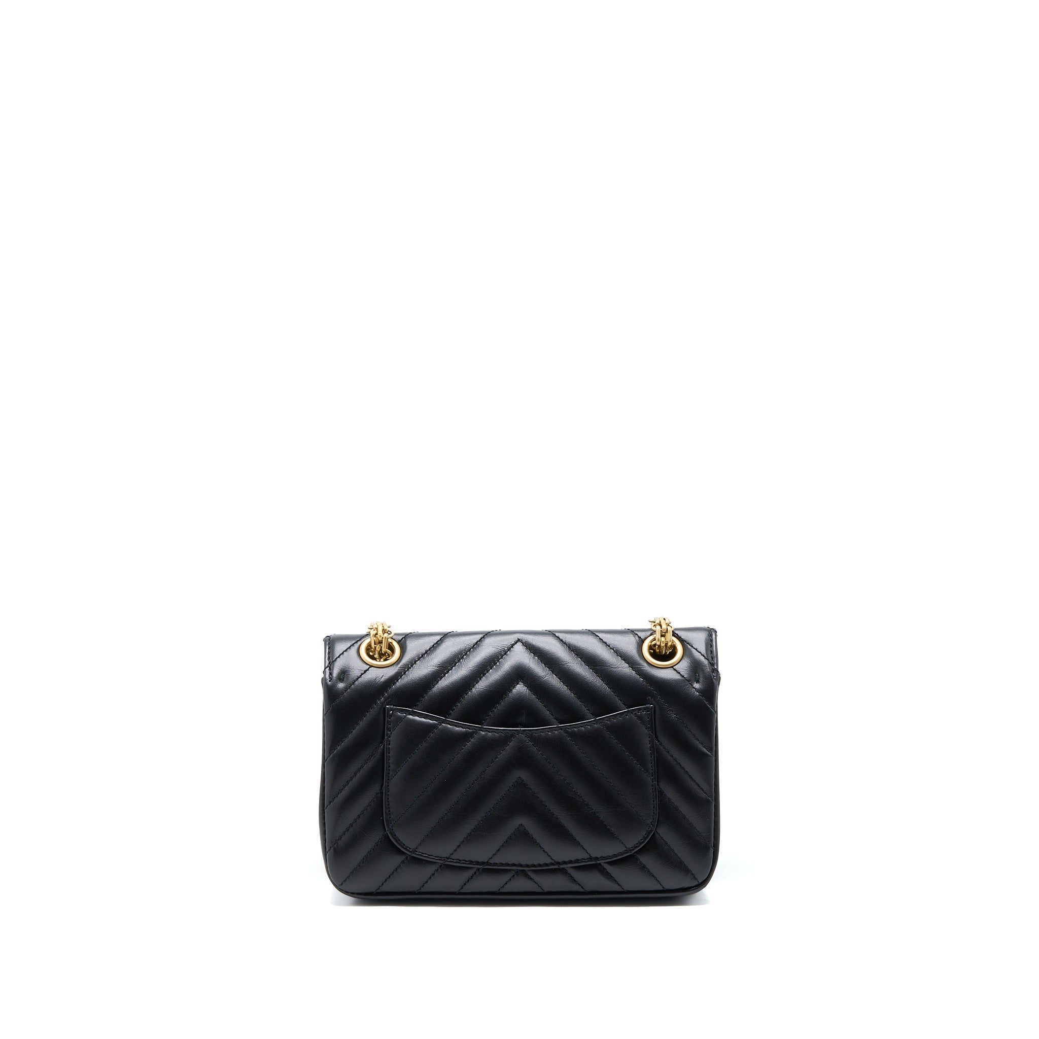 chanel-2-55-mini-chevron-flap-bag-lambskin-black-ghw