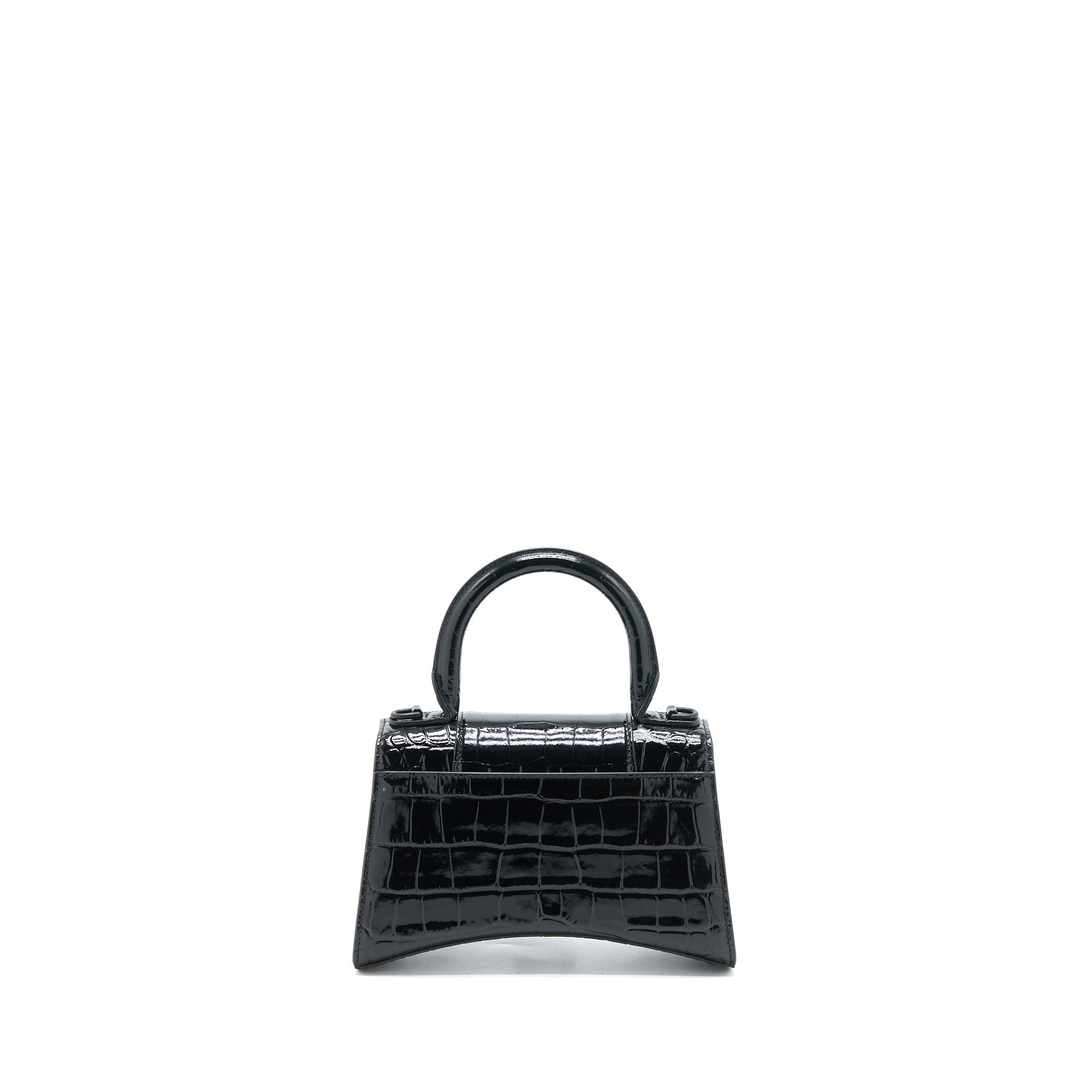 balenciaga-hourglass-xs-croc-embossed-leather-black-with-black-hardware