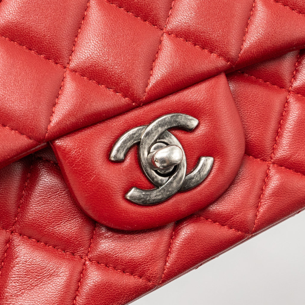 chanel-classic-mini-rectangular-flap-bag-lambskin-red-ruthenium-hardware