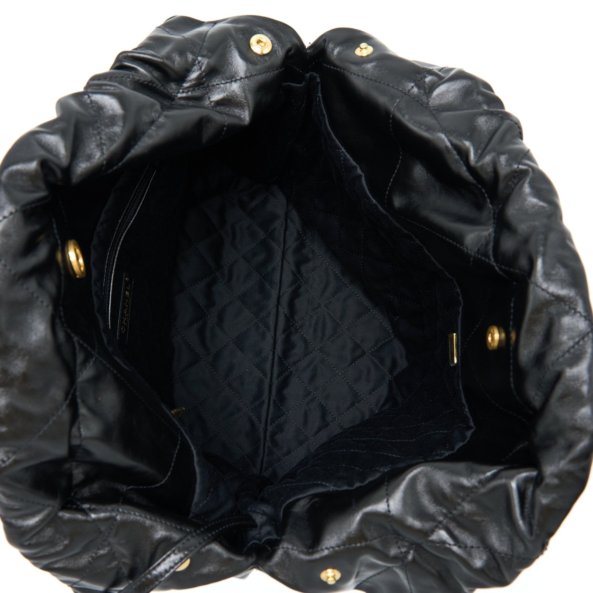 chanel-22-bag-medium-shiny-calfskin-black-in-gold-letter-ghw-microchip