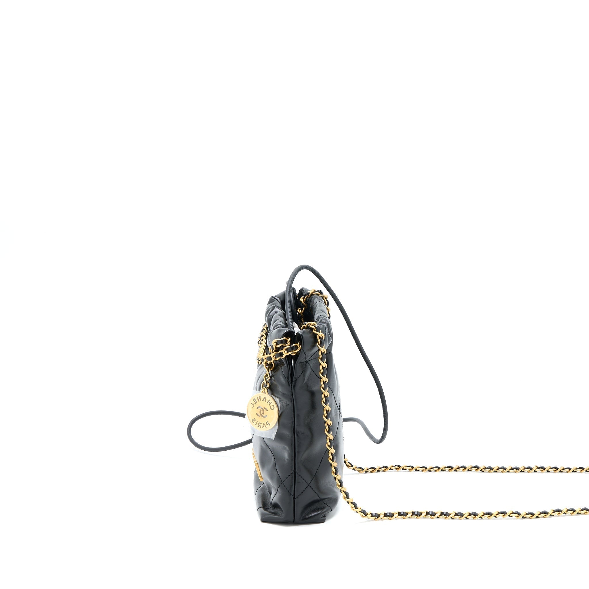 chanel-23s-mini-22-bag-shiny-calfskin-black-brushed-ghwmicrochip
