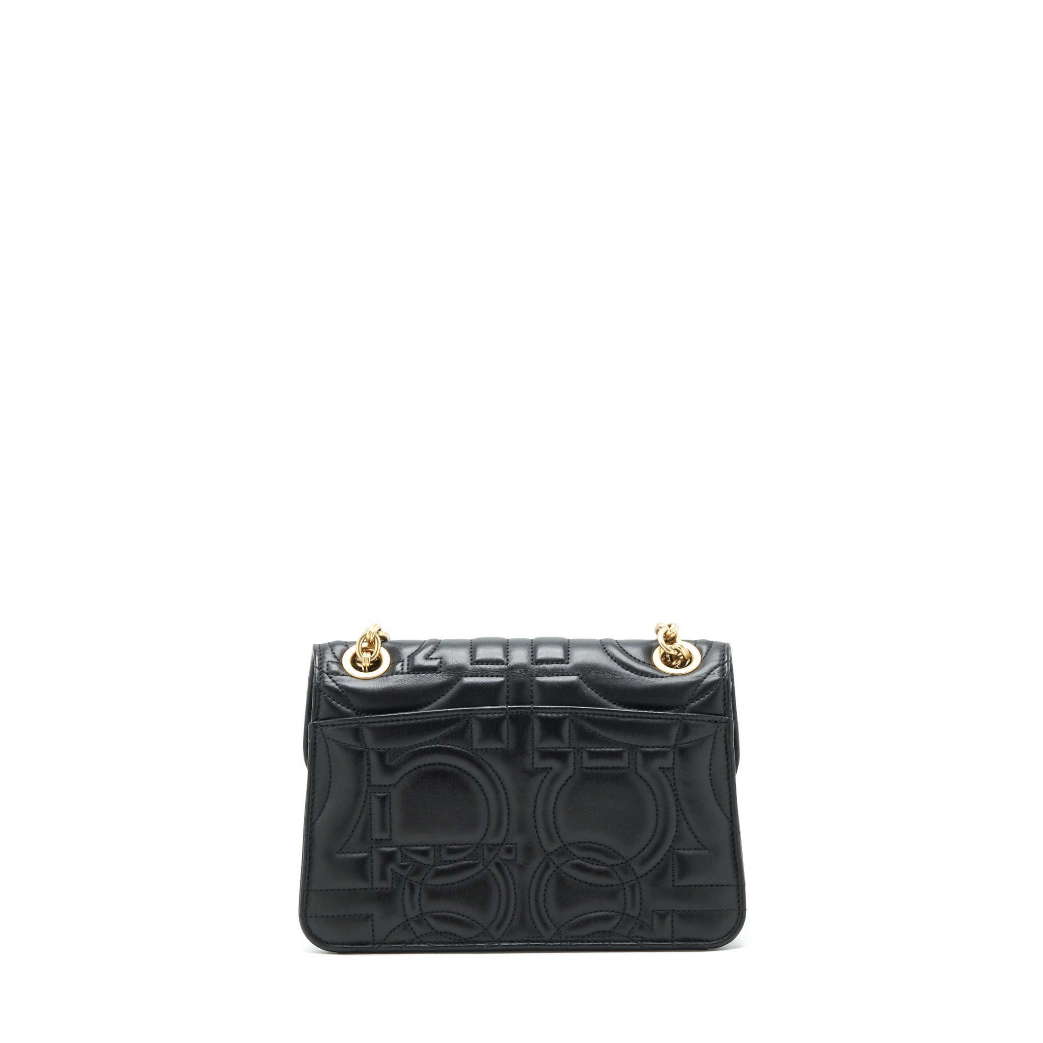 ferragamo-quilted-gancini-flap-bag-calfskin-black-ghw
