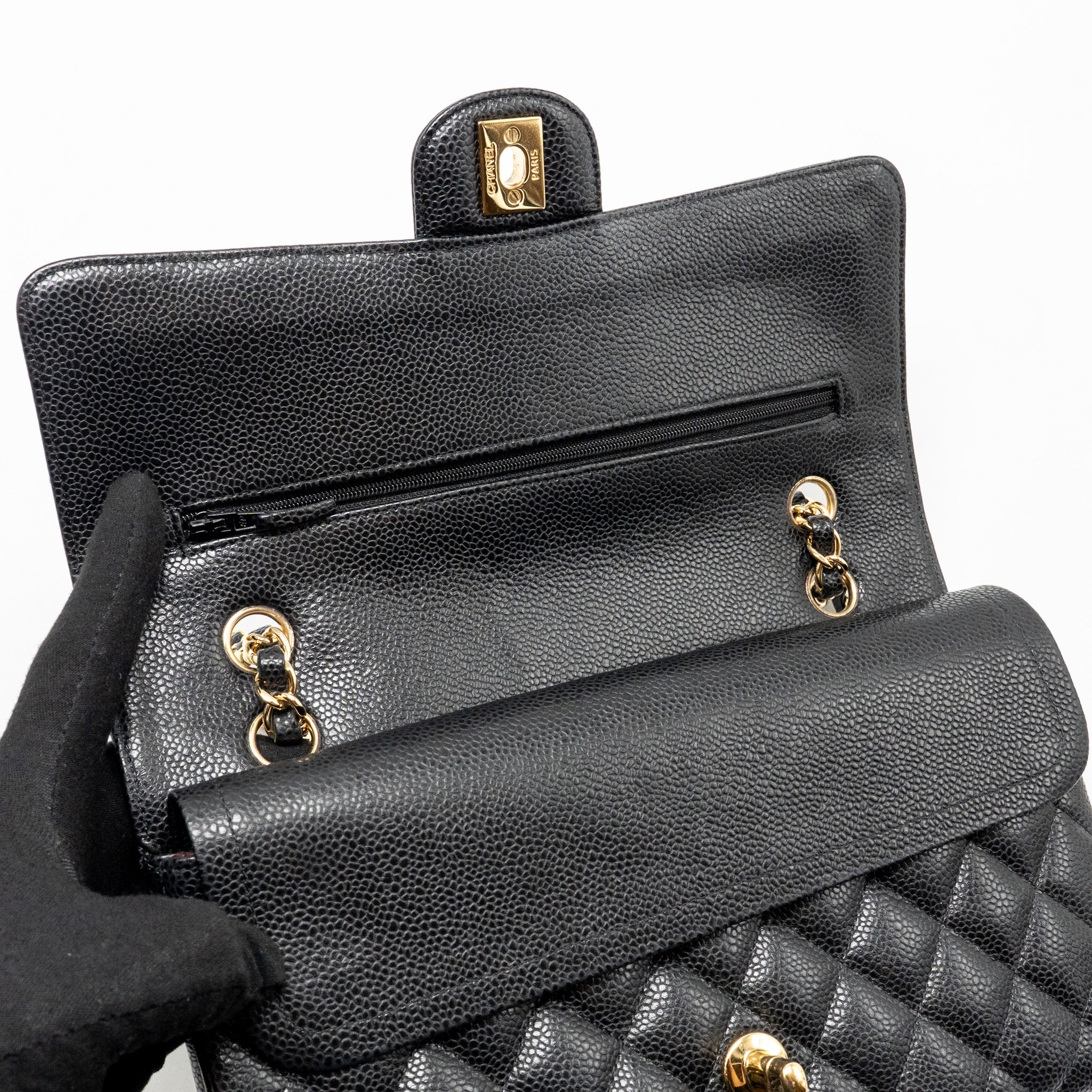 chanel-medium-classic-double-flap-bag-caviar-black-ghw-copy-2