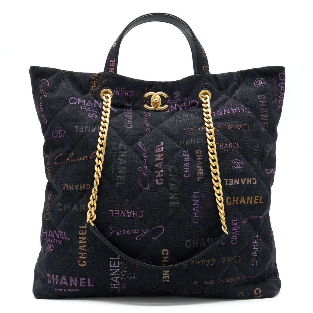 chanel-22p-printed-denim-maxi-shopping-tote-bag-black-multicolour-ghw