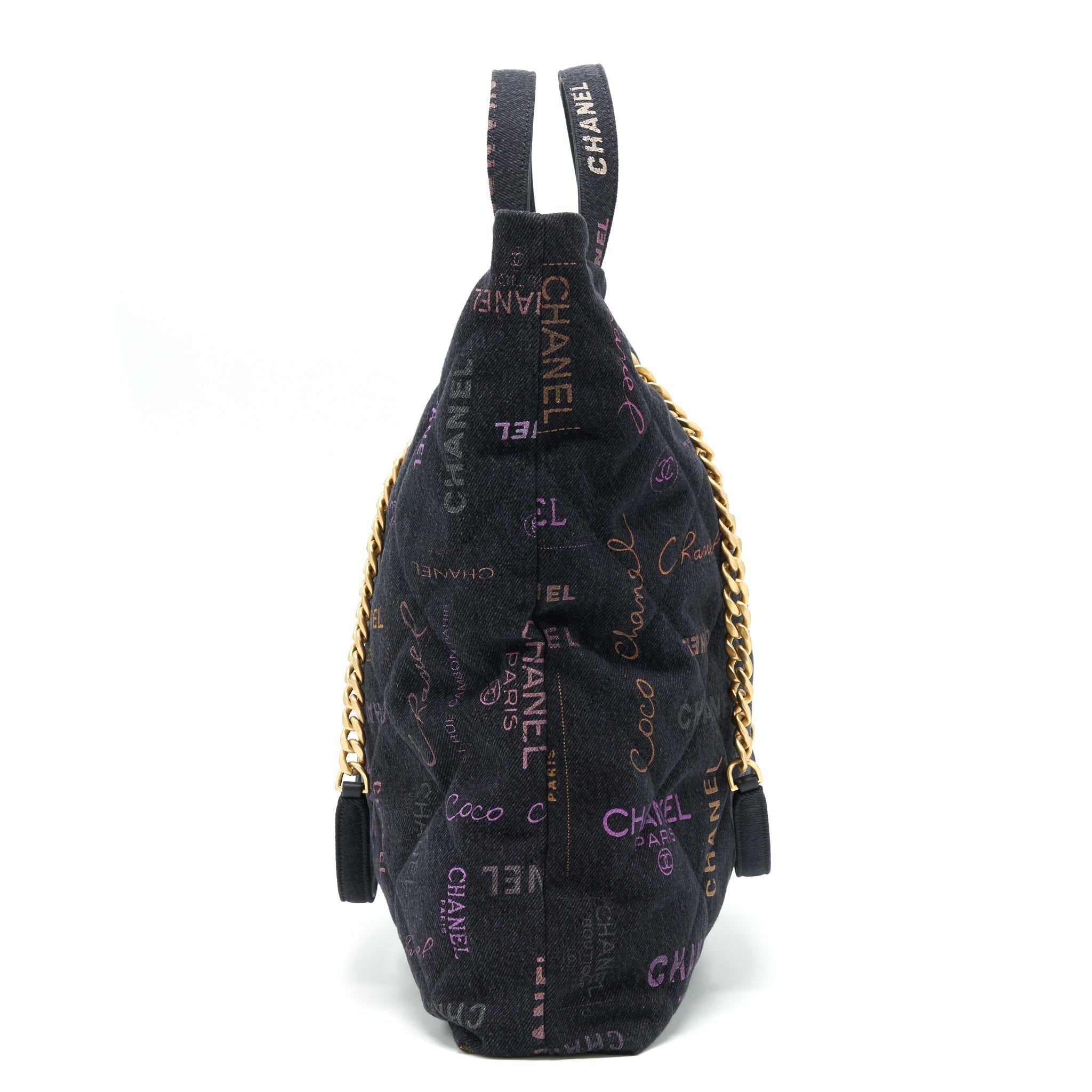 chanel-22p-printed-denim-maxi-shopping-tote-bag-black-multicolour-ghw