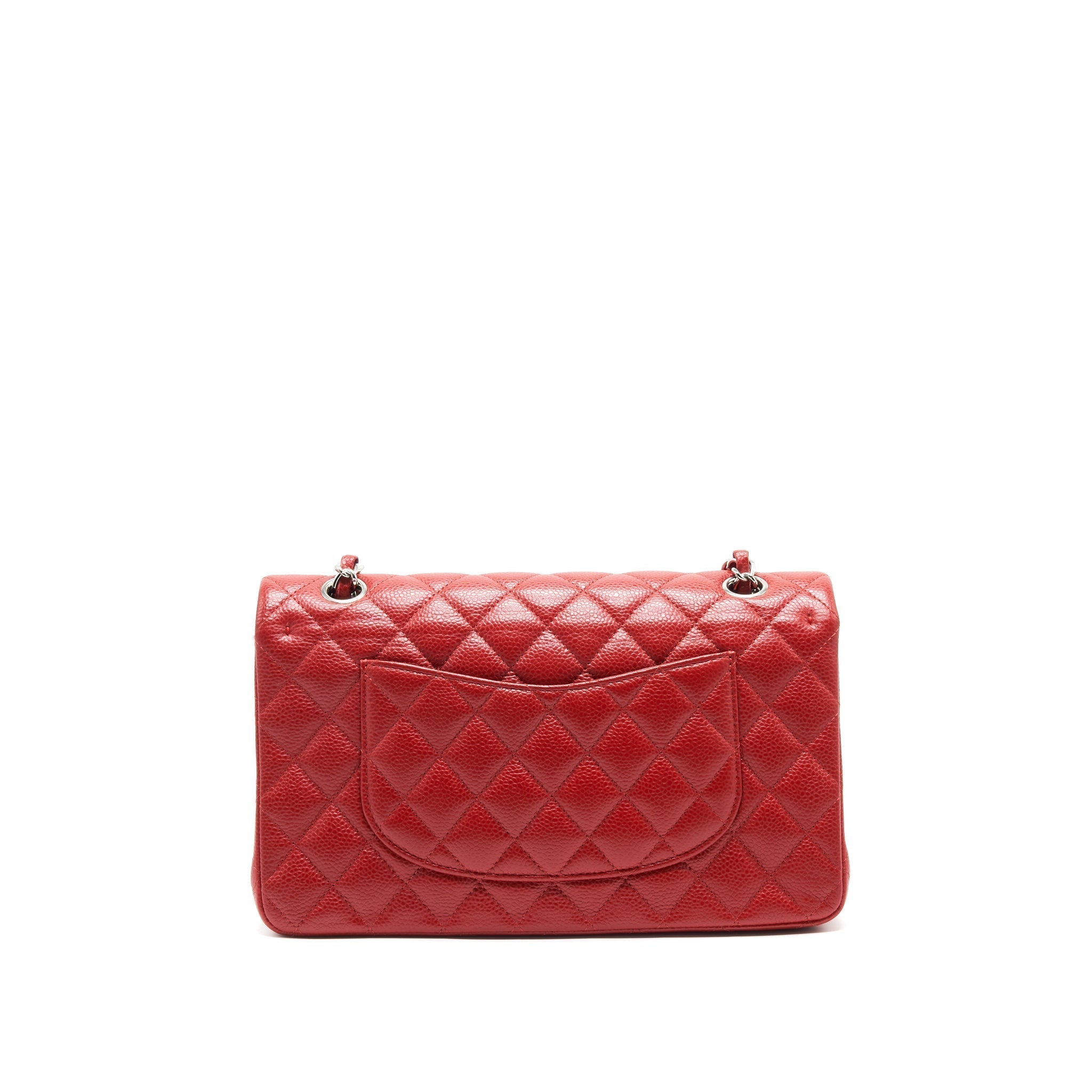 chanel-medium-classic-double-flap-caviar-red-with-shw