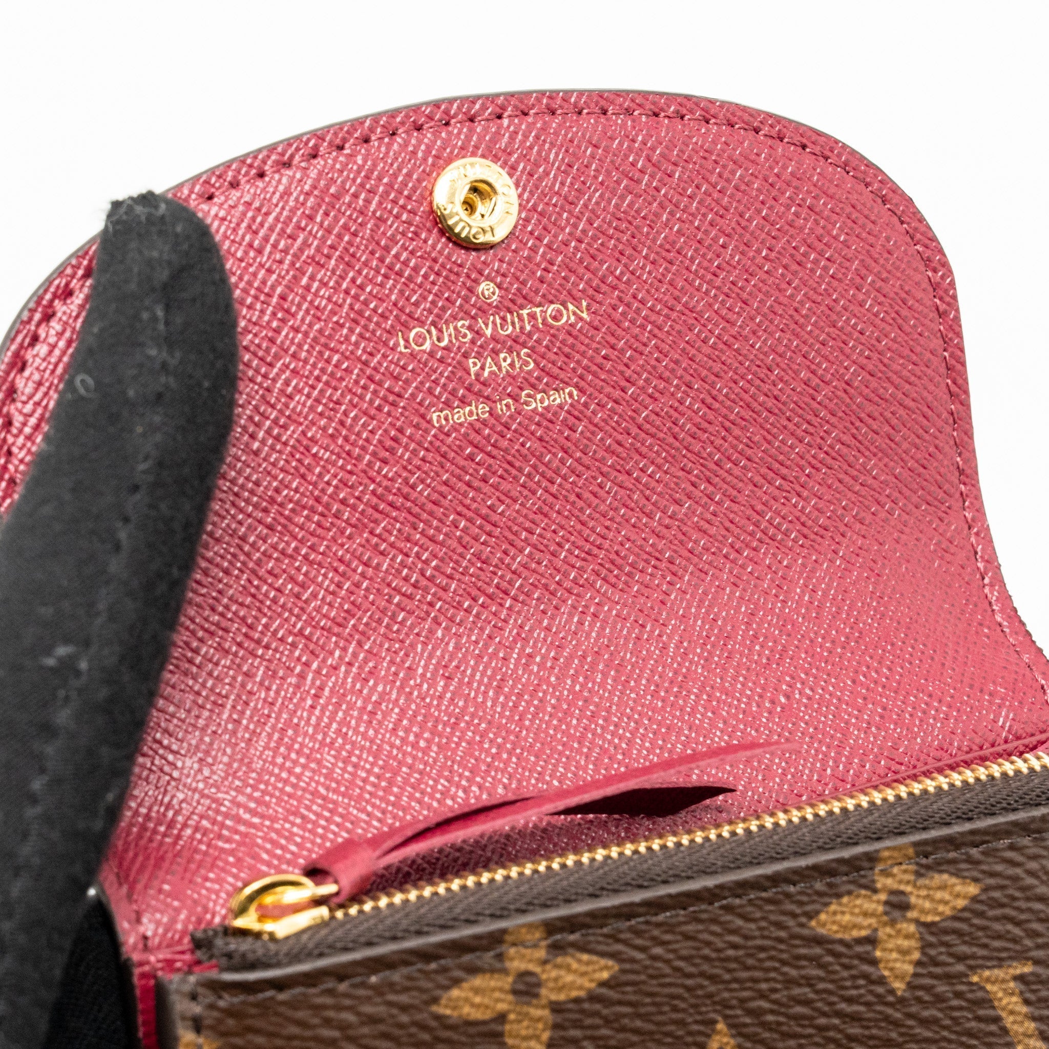 louis-vuitton-rosalie-coin-purse-monogram-canvas-fuchsia-key-pouch-damier-ebene-ghwsell-in-a-set