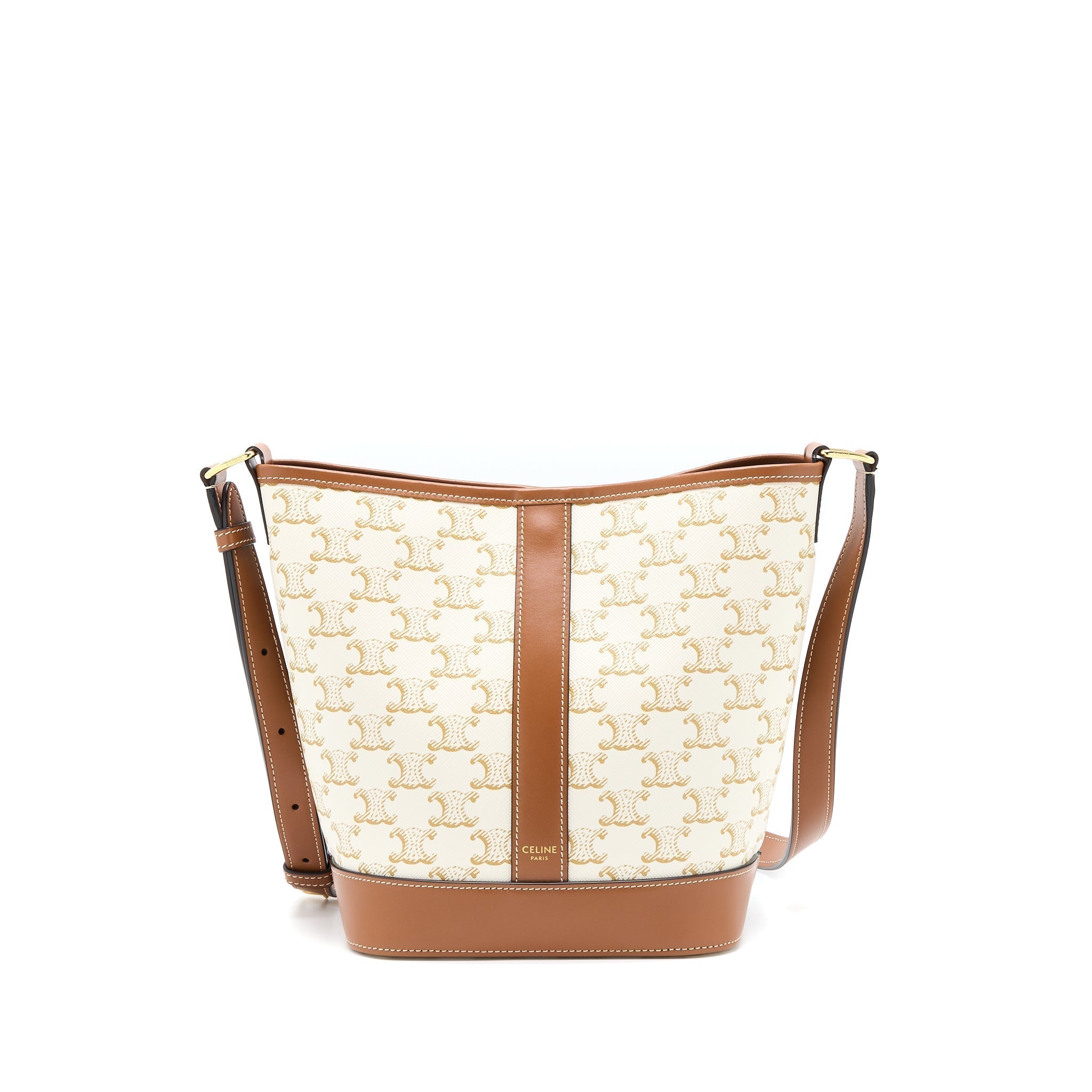 celine-small-bucket-bag-triomphe-canvas-calfskin-white