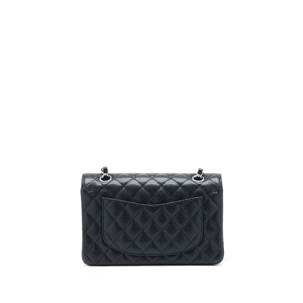 chanel-small-classic-double-flap-bag-caviar-black-shwmicrochip