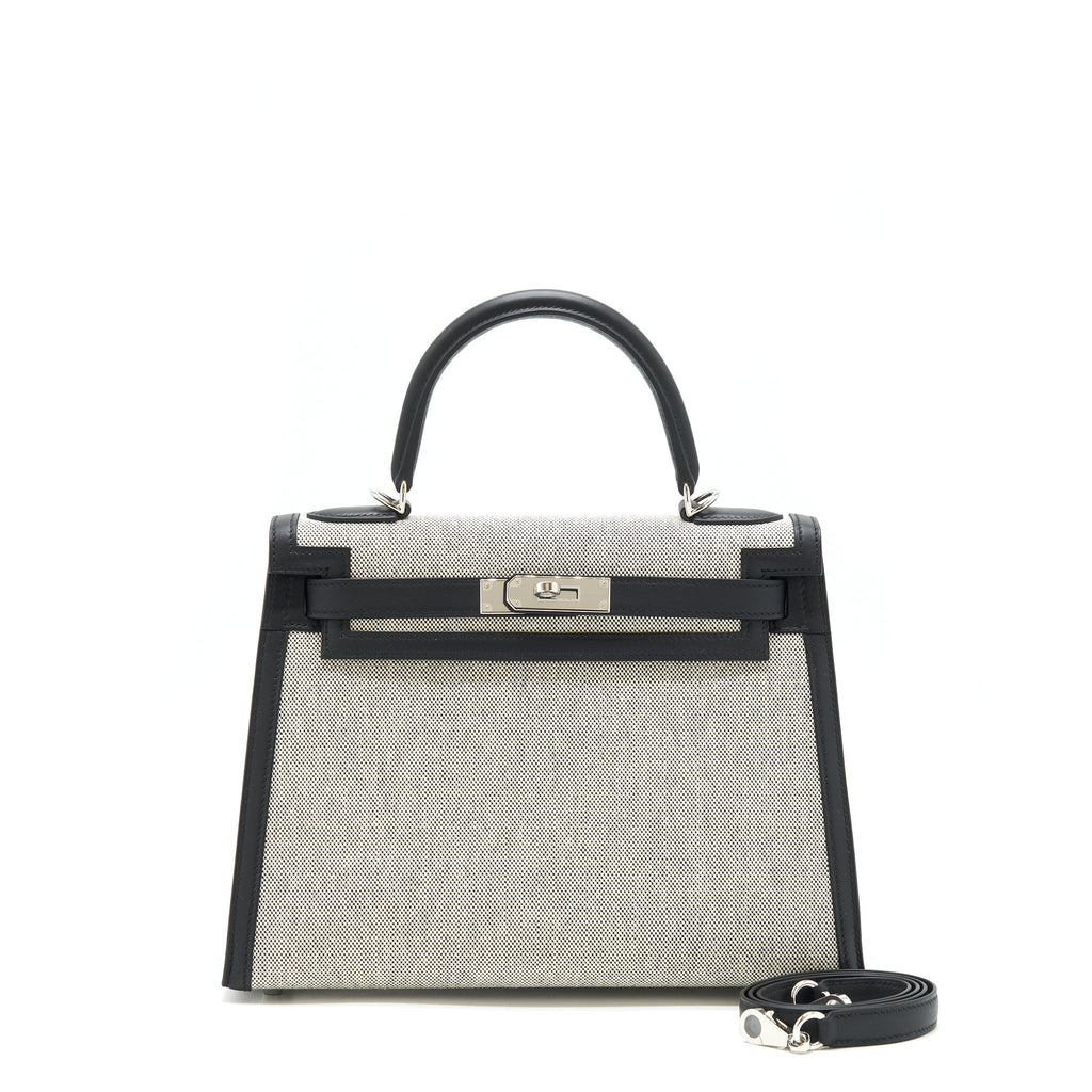 hermes-kelly-28-toile-h-black-beige-shw