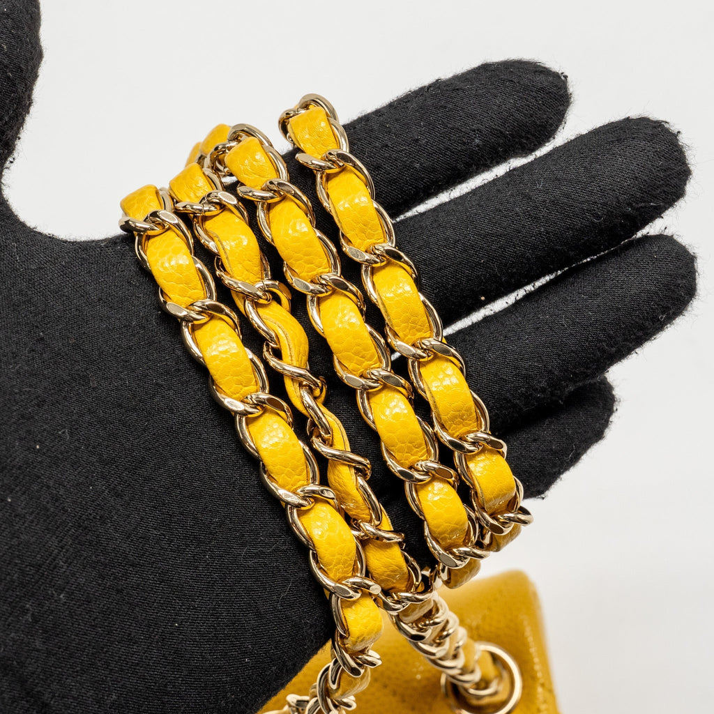 chanel-classic-mini-square-flap-bag-caviar-yellow-lghw