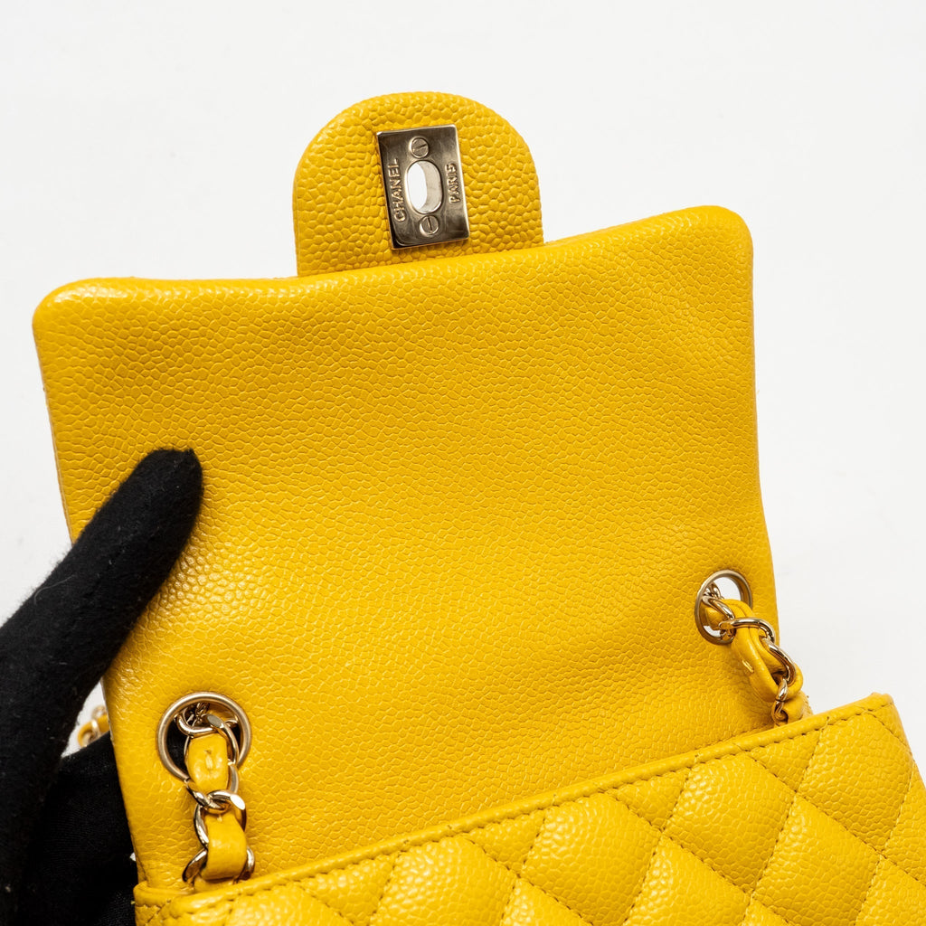 chanel-classic-mini-square-flap-bag-caviar-yellow-lghw