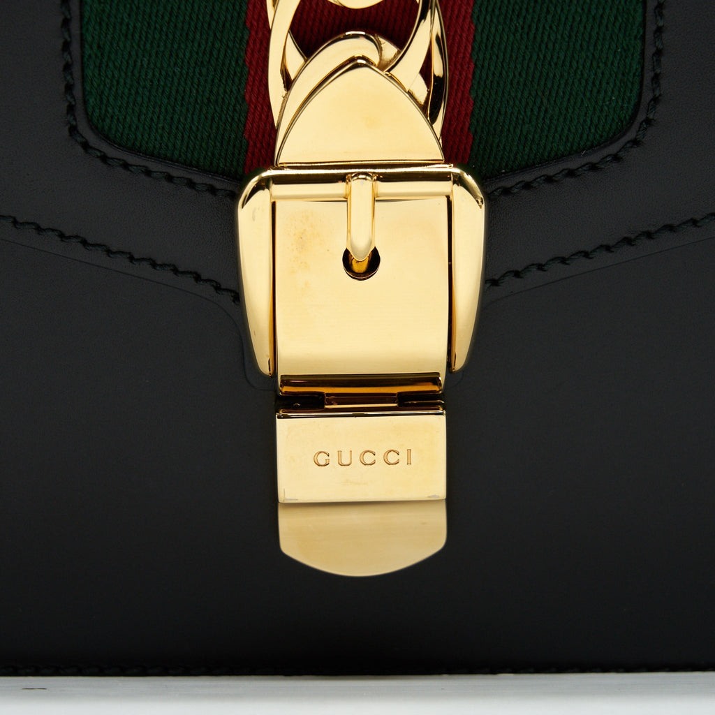 gucci-small-sylvie-shoulder-bag-black