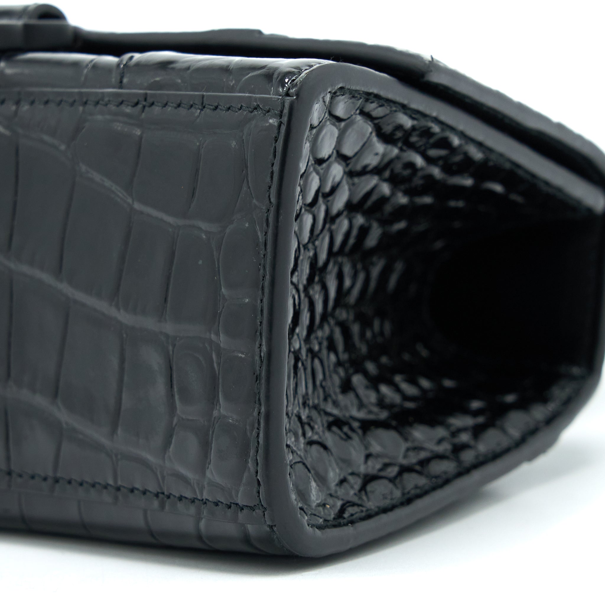 balenciaga-hourglass-xs-croc-embossed-leather-black-with-black-hardware