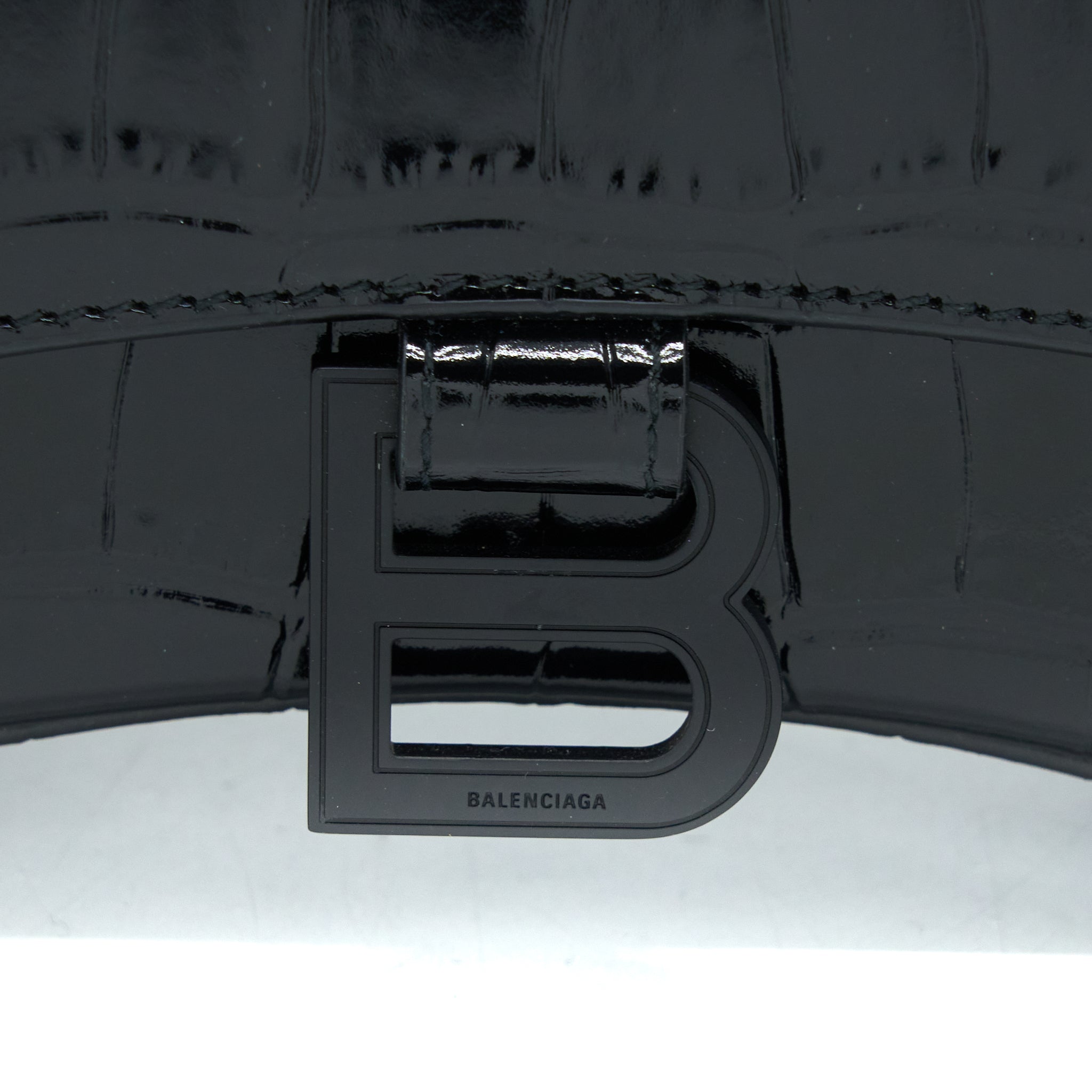 balenciaga-hourglass-xs-croc-embossed-leather-black-with-black-hardware