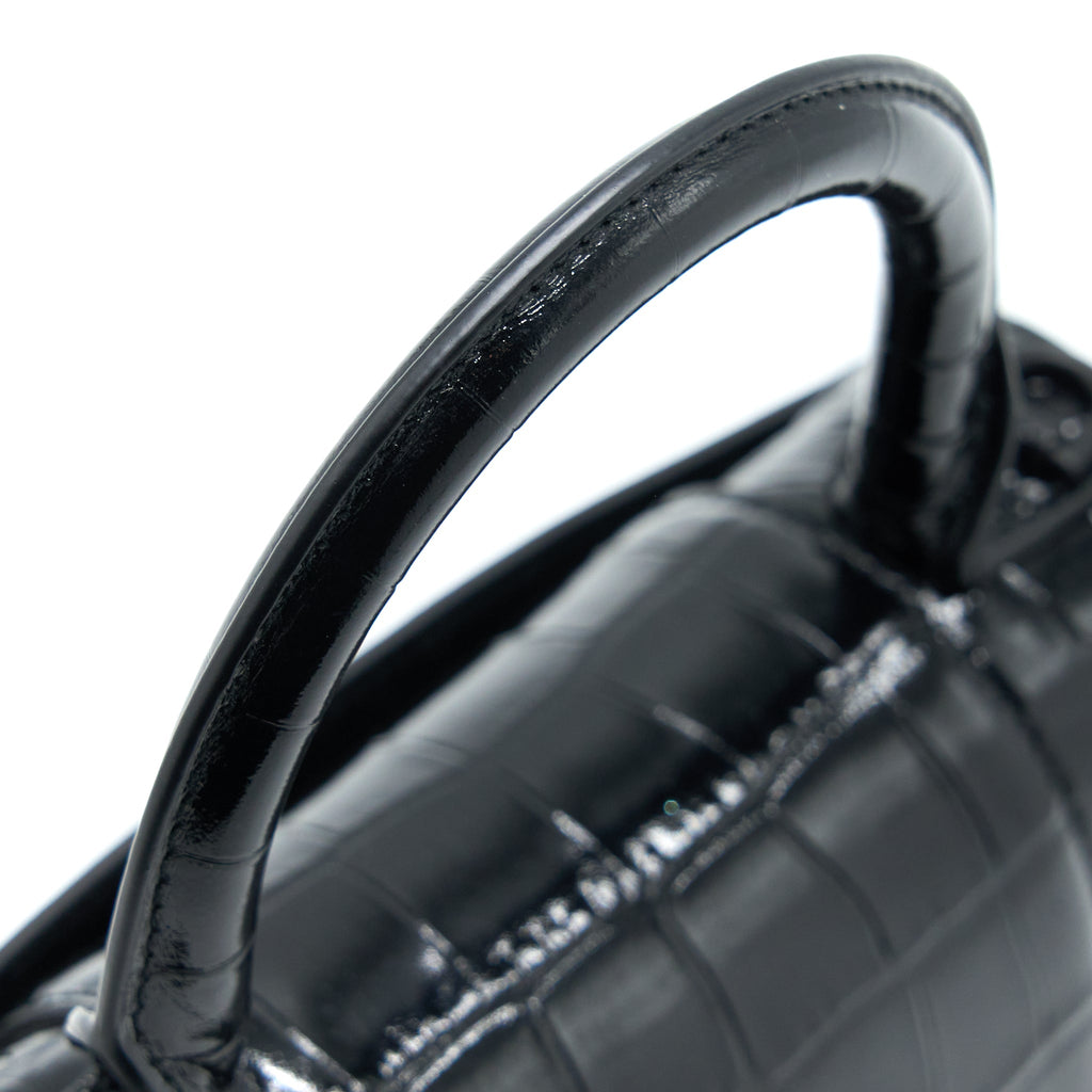 balenciaga-hourglass-xs-croc-embossed-leather-black-with-black-hardware