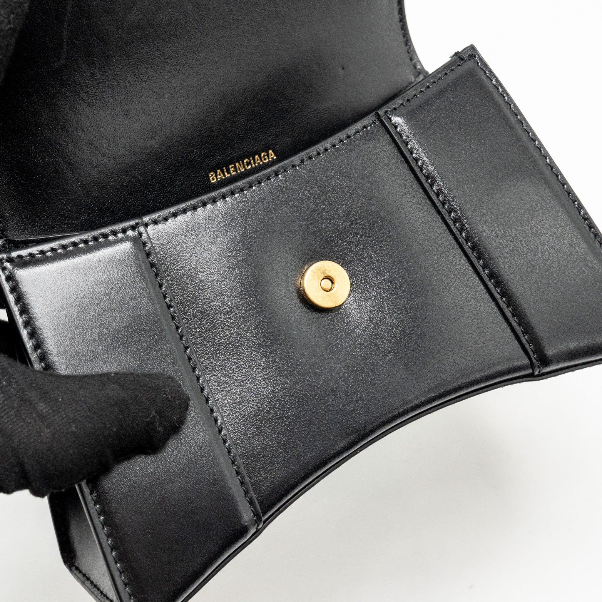 balenciaga-small-hourglass-bag-calfskin-black-ghw-1
