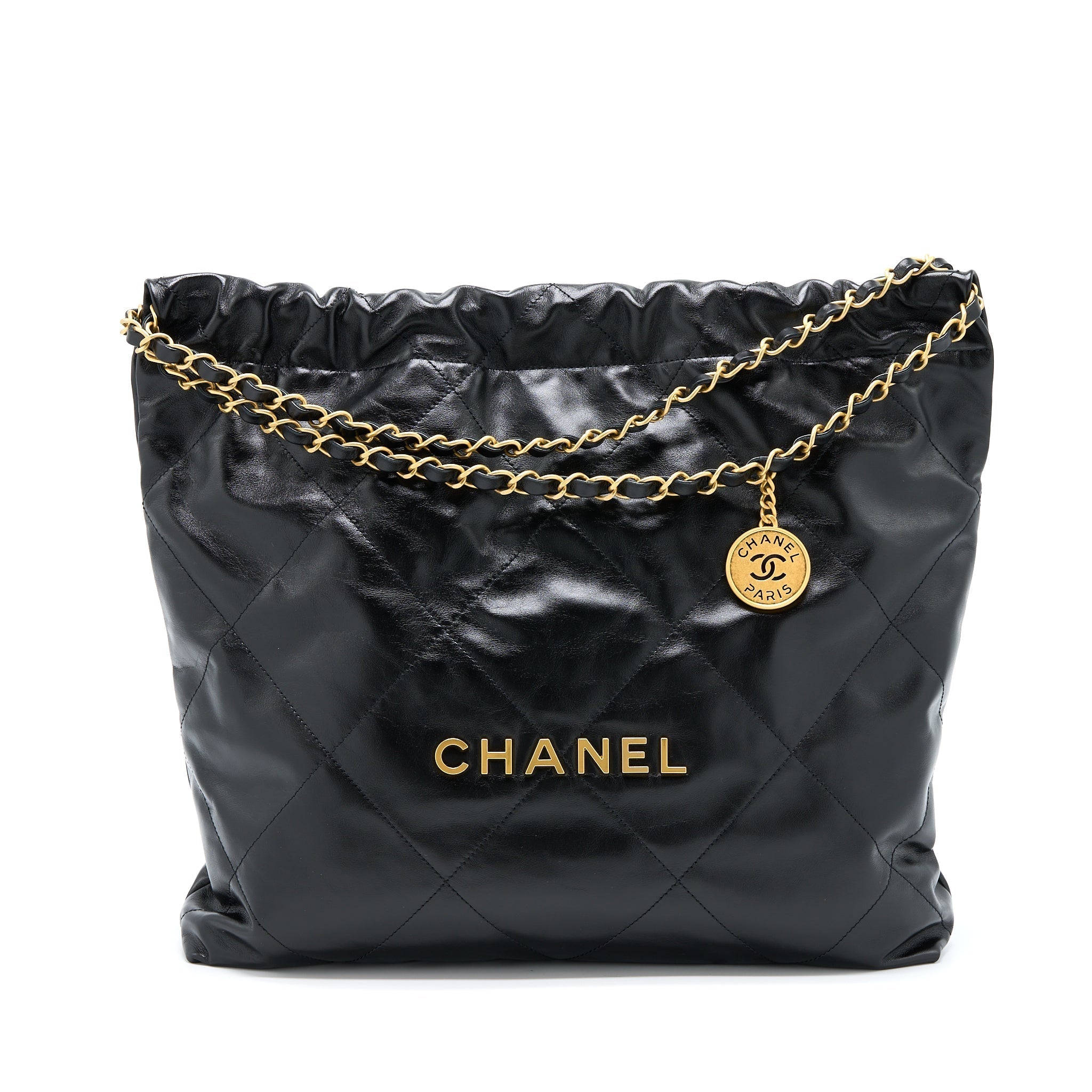 chanel-22-bag-medium-shiny-calfskin-black-in-gold-letter-ghw-microchip