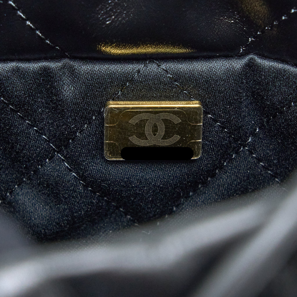 chanel-23s-mini-22-bag-shiny-calfskin-black-brushed-ghwmicrochip