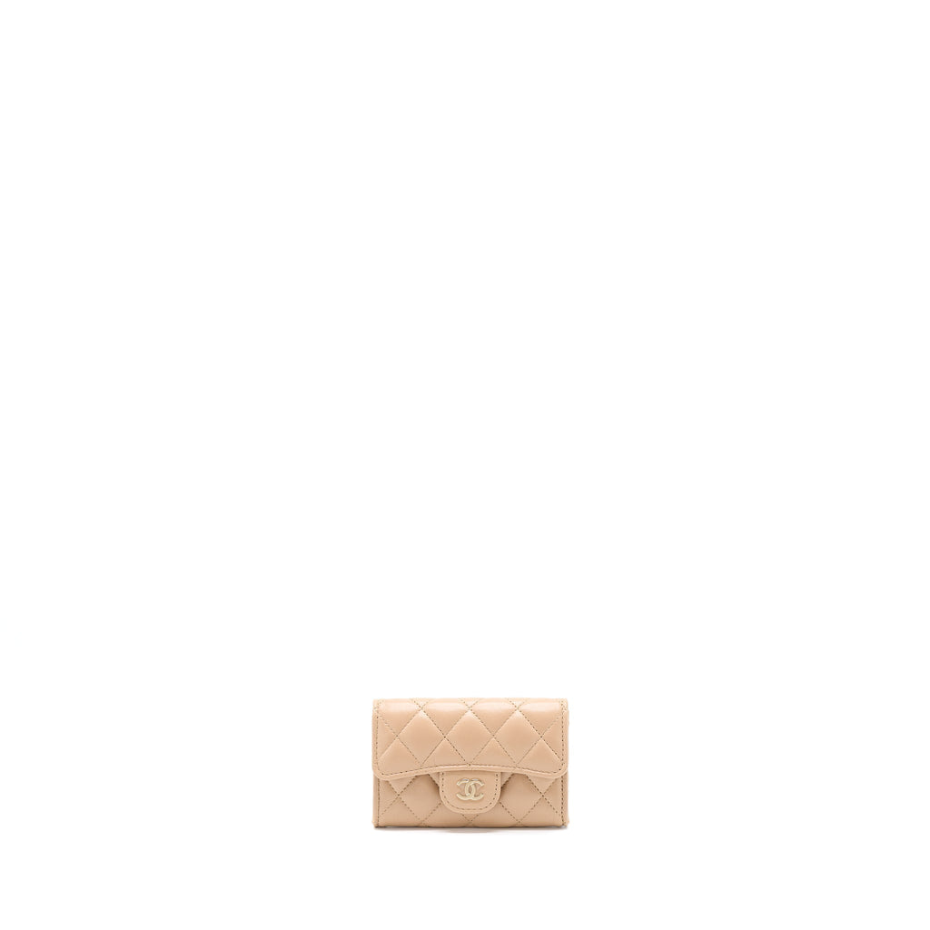 chanel-classic-flap-card-holder-lambskin-beige-lghw