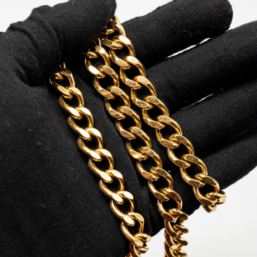 celine-matelasse-mini-chain-shoulder-bag-calfskin-black-ghw