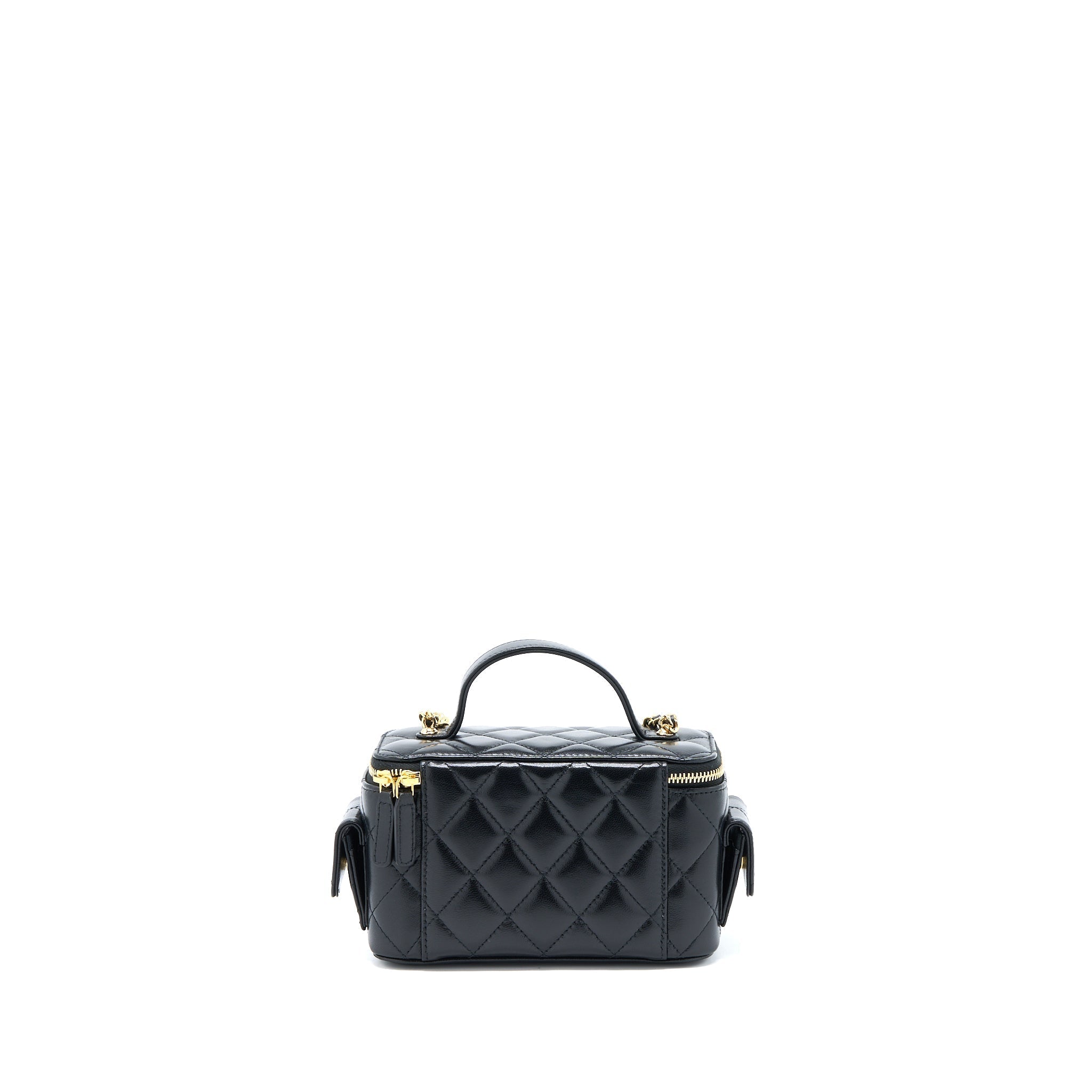 chanel-22k-top-handle-pocket-long-vanity-with-chain-black-ghw-1