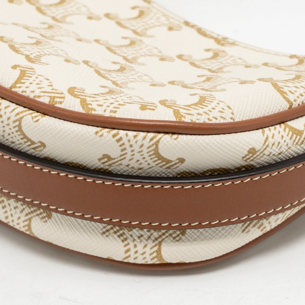 celine-mini-ava-bag-triomphe-canvas-calfskin-white-brown-ghw-1