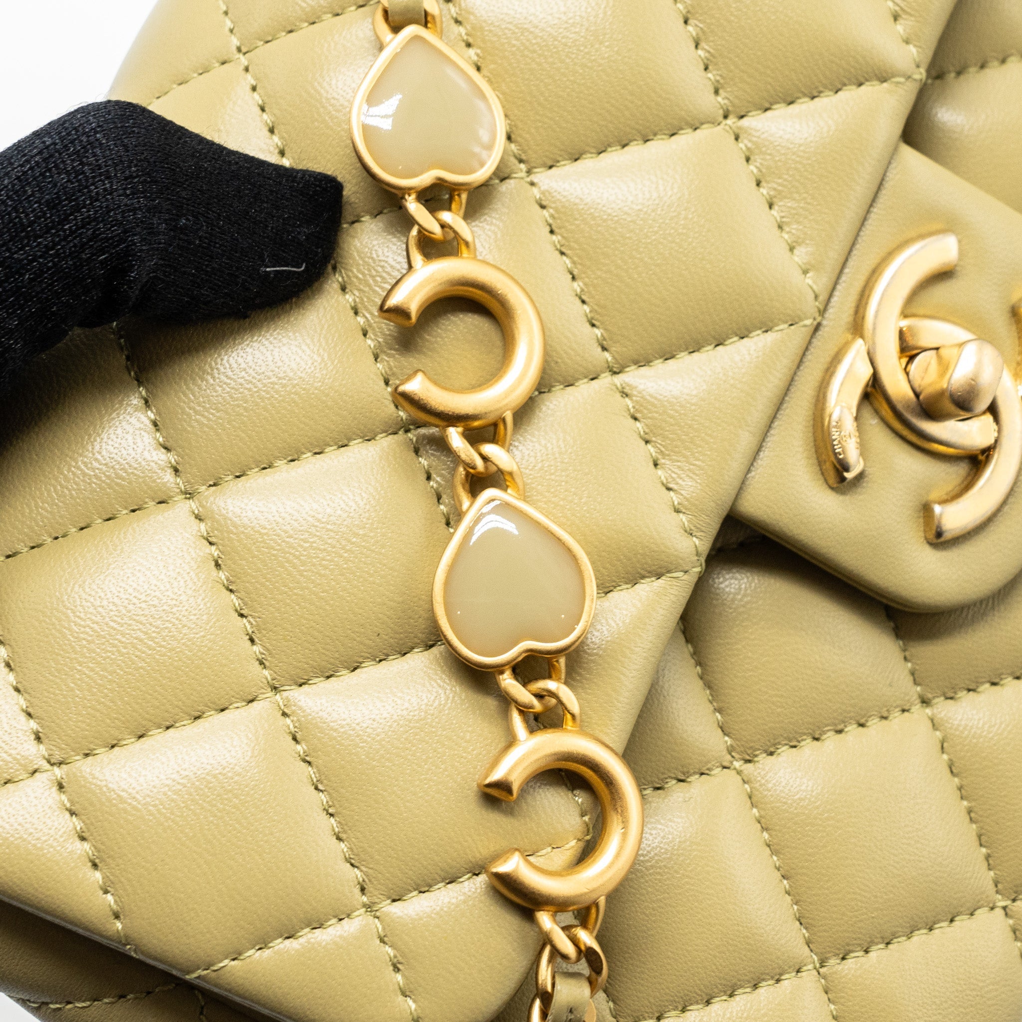chanel-quilted-flap-bag-with-coco-love-chain-lambskin-khaki-green-ghw
